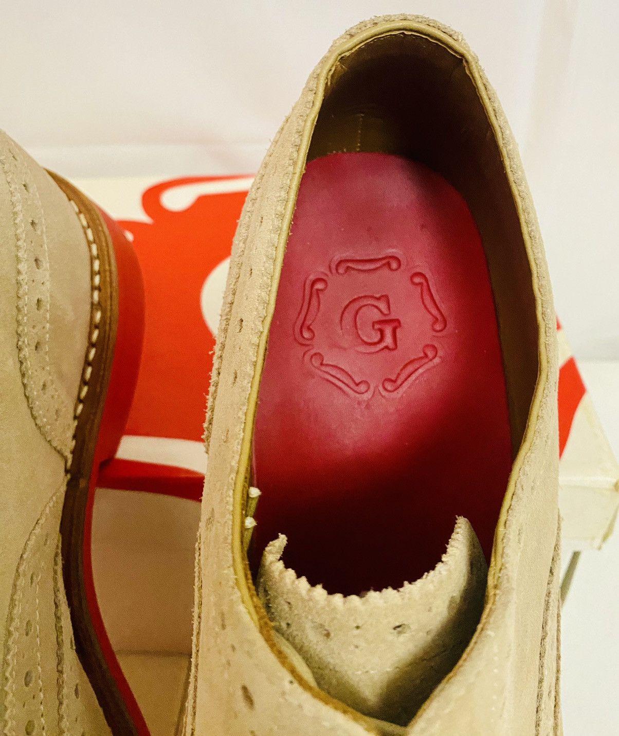 Grenson GRENSON Stanley Brown Suede Leather Firewalk Brogue 11.5 New Size US 11.5 / EU 44-45 - 2 Thumbnail