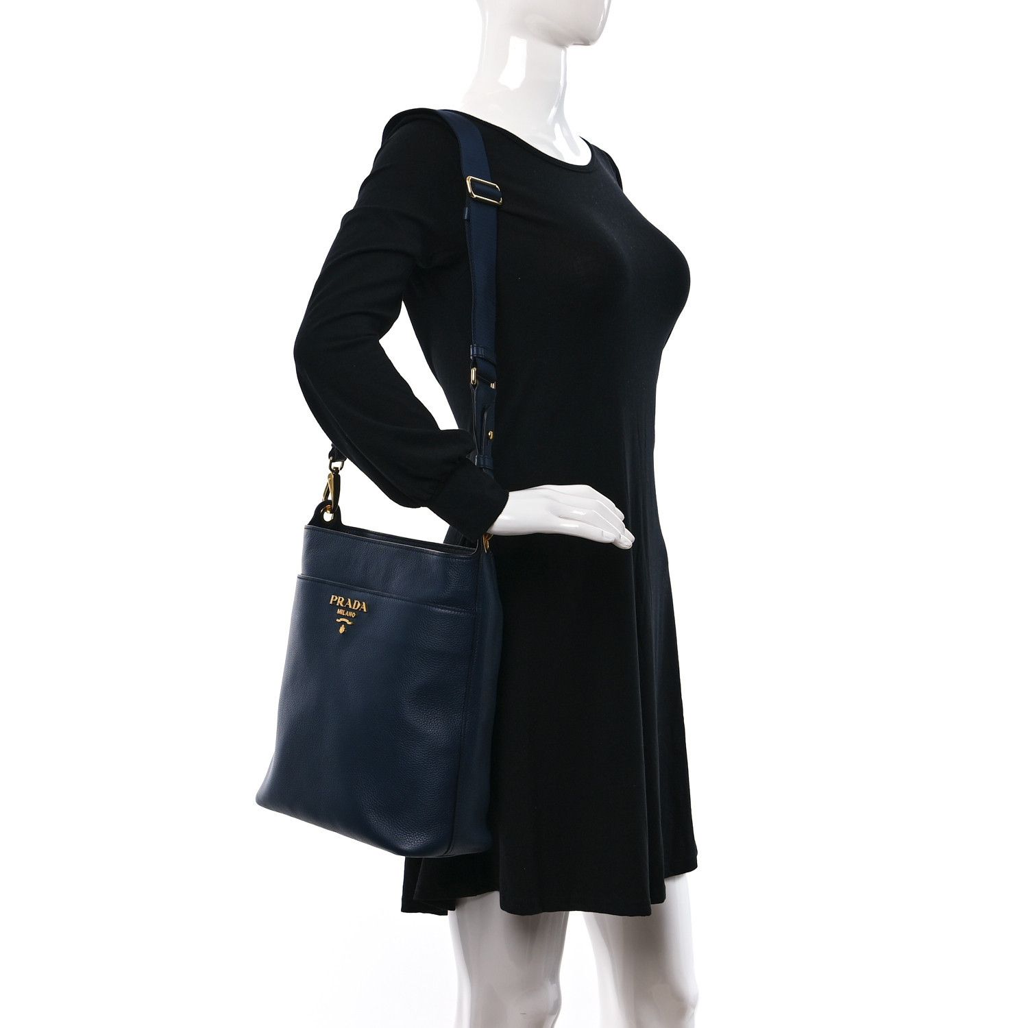 Prada o1srvl11e0624 Size: OS / Shoulder Bag in Navy Size ONE SIZE - 5 Thumbnail