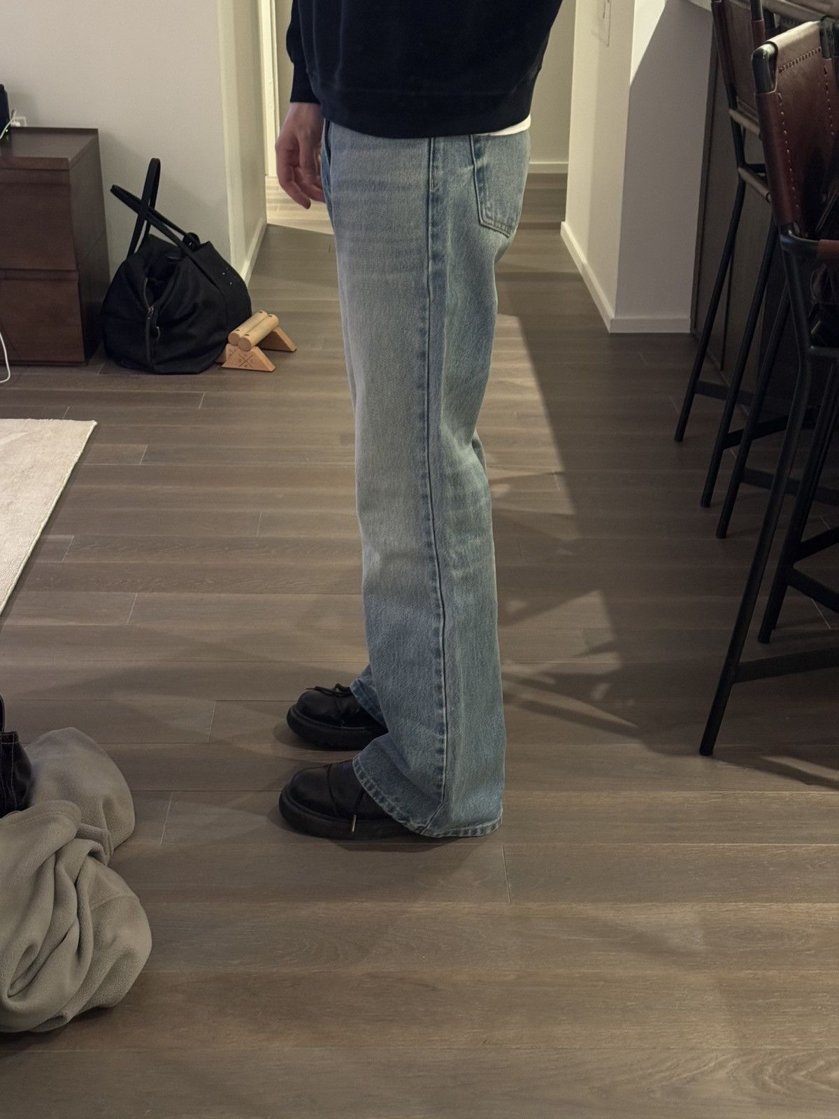 Bare Knuckles Bare Knuckles Serge Loose Bootcut Jeans Dark Indigo Size US 26 / EU 42 - 8 Thumbnail