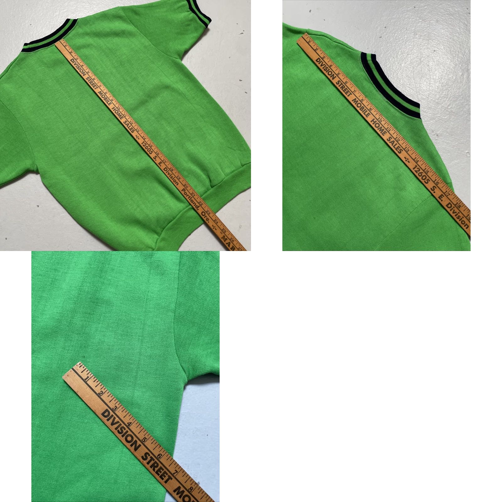 Vintage VINTAGE Creslan Casual 1960s-1970s Acrylic Sweatshirt T-Shirt Green M Unisex Adults Pullover 60s 70s Mod Rockabilly Americana Shirt Boys Mens Womens Size US M / EU 48-50 / 2 - 8 Thumbnail