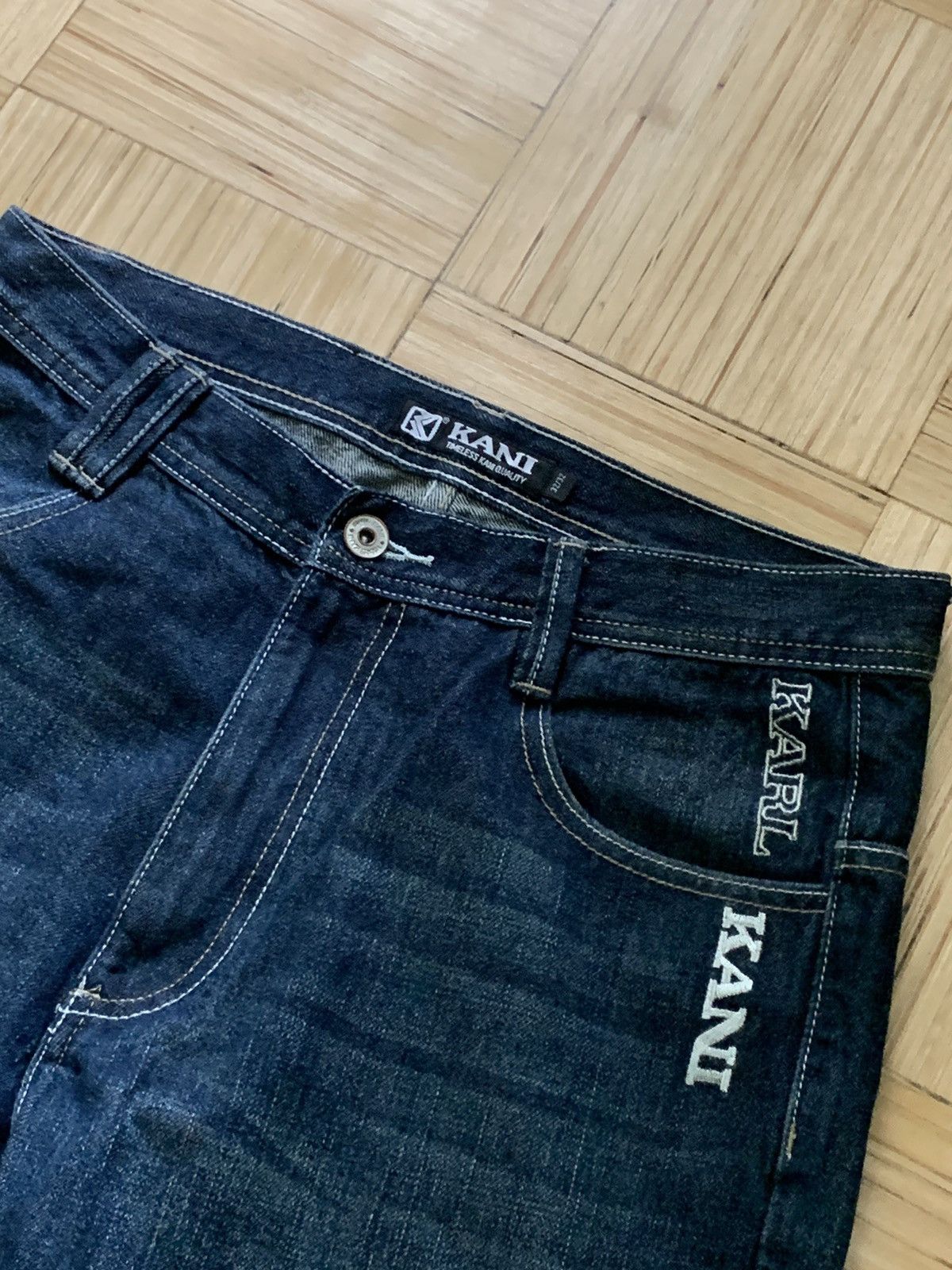 Karl Kani Vintage Karl Kani Big Logo Jeans Baggy Fit 32x32 Size US 32 / EU 48 - 4 Thumbnail