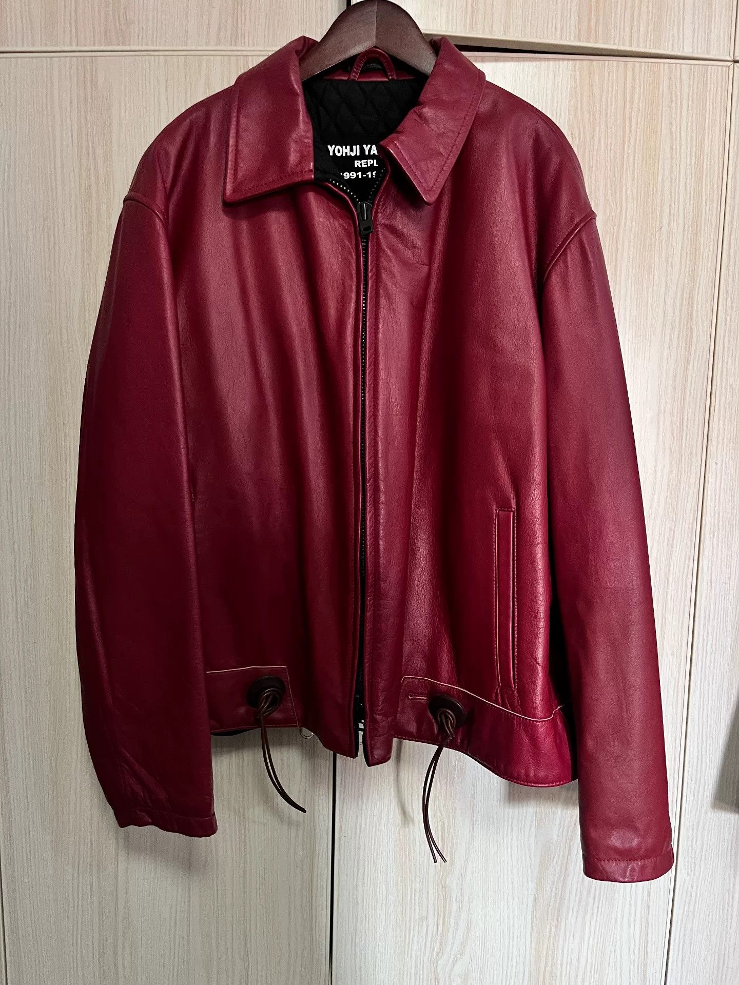 Y-3 × Yohji Yamamoto LAMB LEATHER BIKER JACKET | Grailed