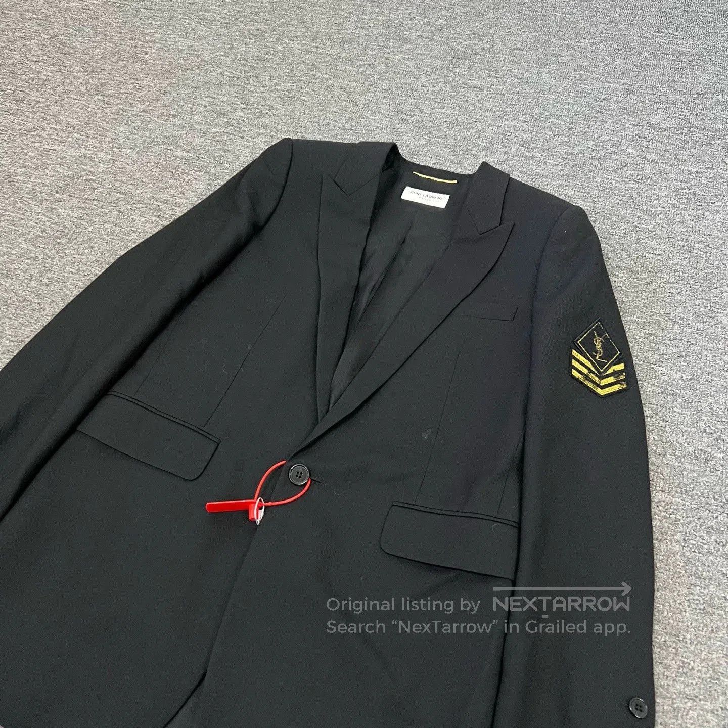 Saint Laurent Paris SLP Logo Wool Blazer Jacket 36. Size US S / EU 44-46 / 1 - 3 Thumbnail