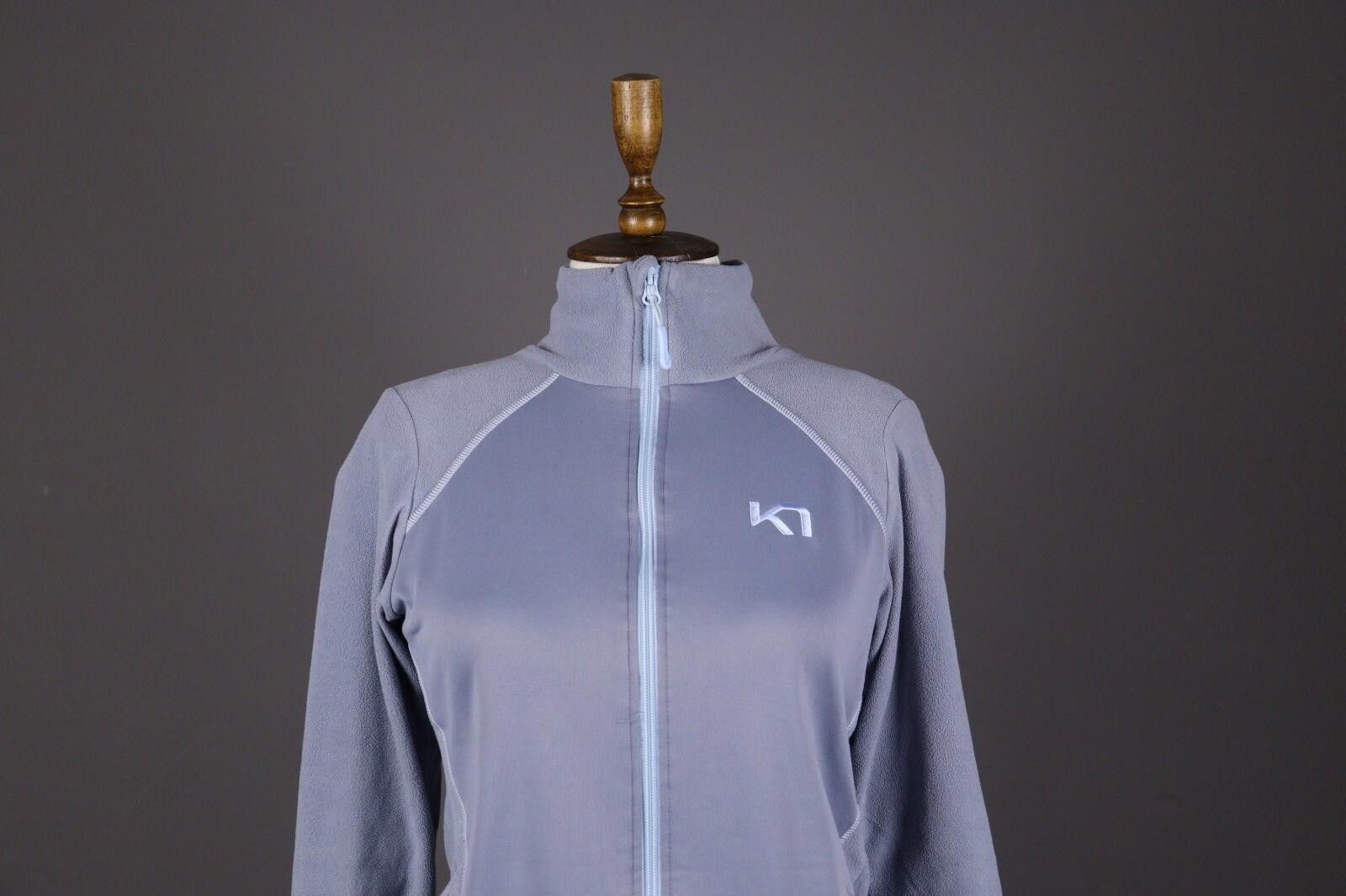 Designer Kari Traa Norway Blue Women's Outdoor Fleece Jacket S Size S / US 4 / IT 40 - 2 Thumbnail