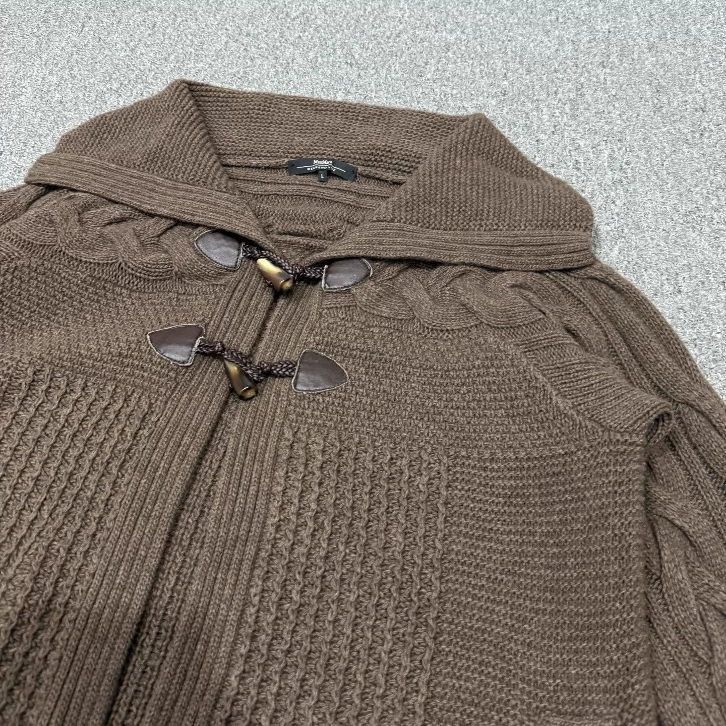 Max Mara Maxmara Brown Knit Jacket L 95 New Size L / US 10 / IT 46 - 3 Thumbnail