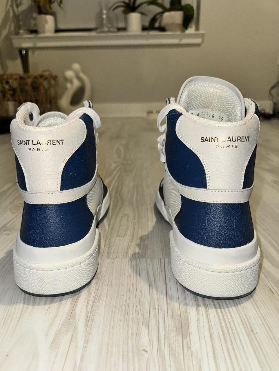 Saint Laurent Paris Saint Laurent Paris SL24 High Top Sneakers Size US 11.5 / EU 44-45 - 2 Thumbnail