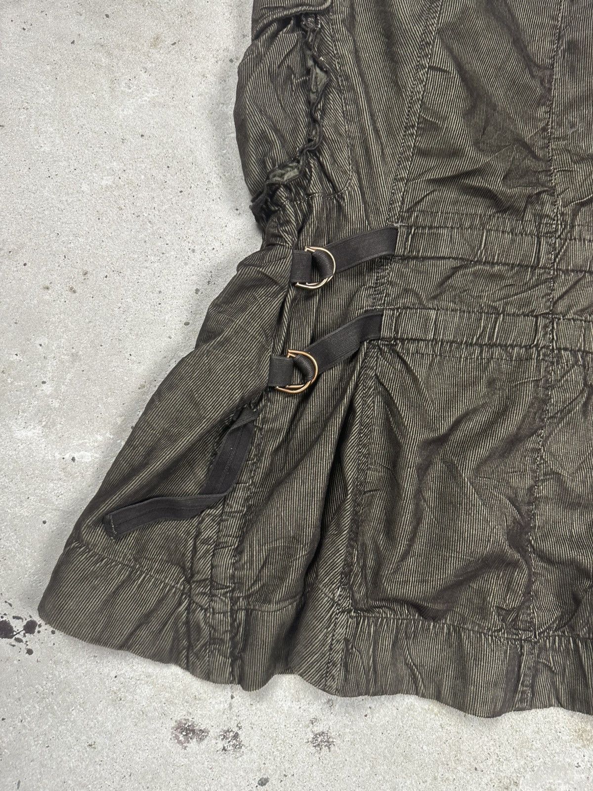 Marithe + Francois Girbaud Vintage 90s Marithe Francois Girbaud Cargo Bondage Skirt Size 28" / US 6 / IT 42 - 13 Thumbnail
