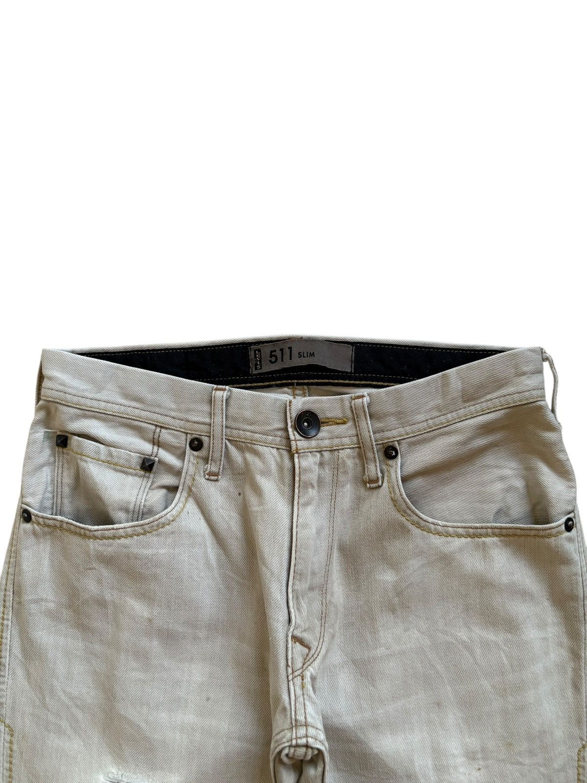 Levi's SALES🔥Vintage 90s Levis 511 Mud Wash Distressed Slim Jeans Size US 27 - 4 Thumbnail