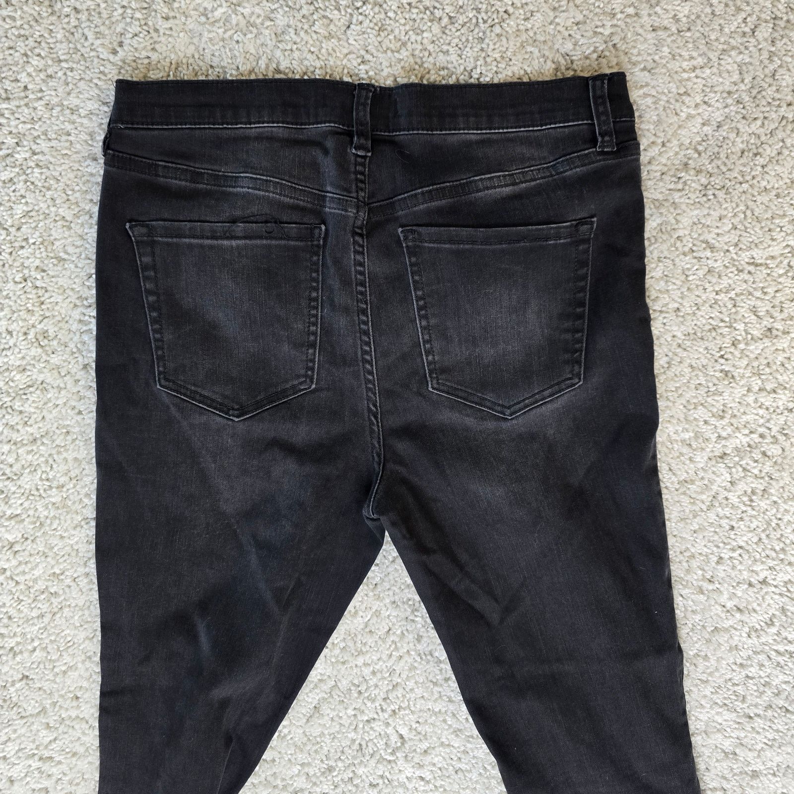 Free People Free People Women Skinny Jeans Black High Waisted 31x26 Size 31" - 3 Thumbnail