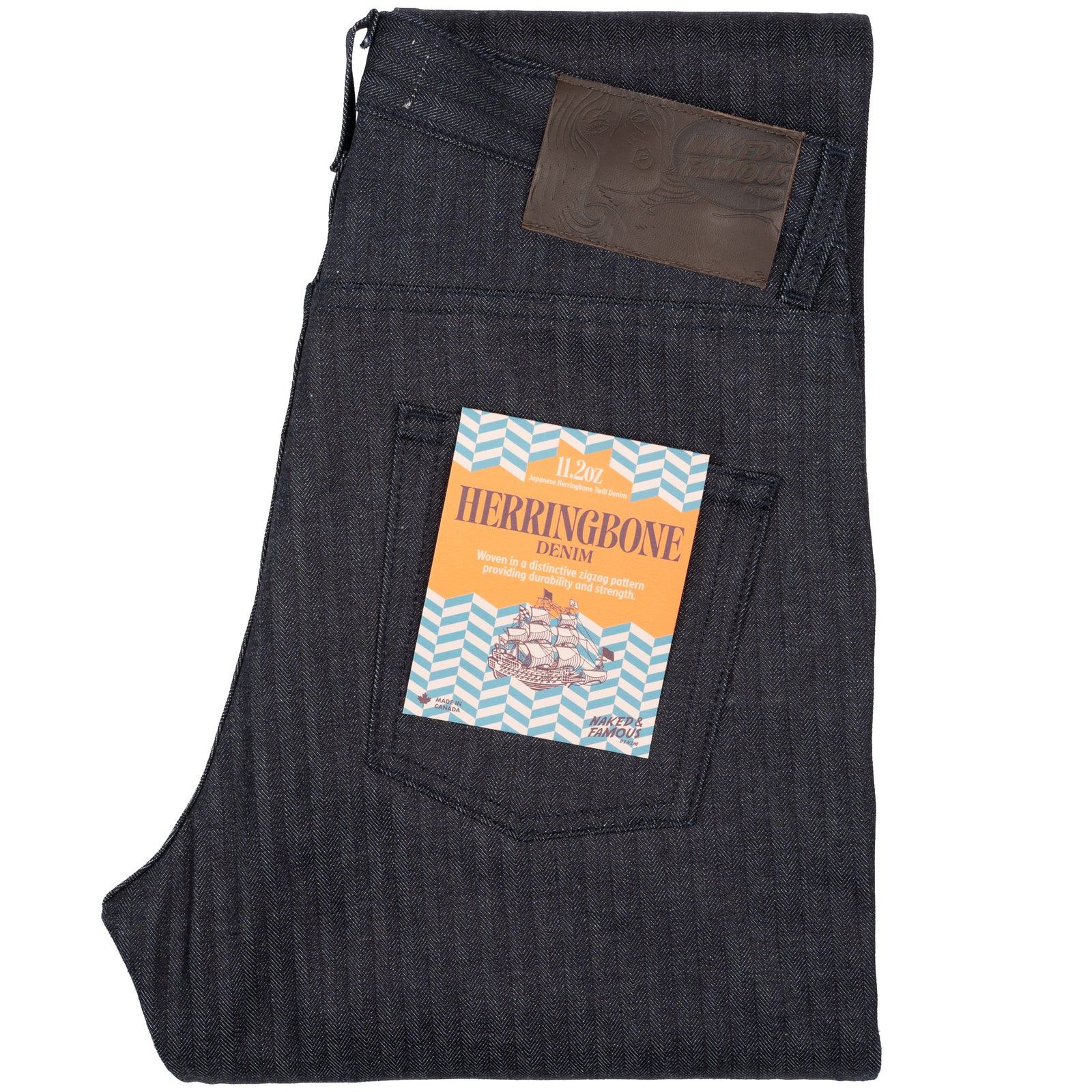 Naked & Famous BNWT AW23 NAKED & FAMOUS HERRINGBONE EASY GUY JEANS 30 Size US 30 / EU 46 - 1 Thumbnail