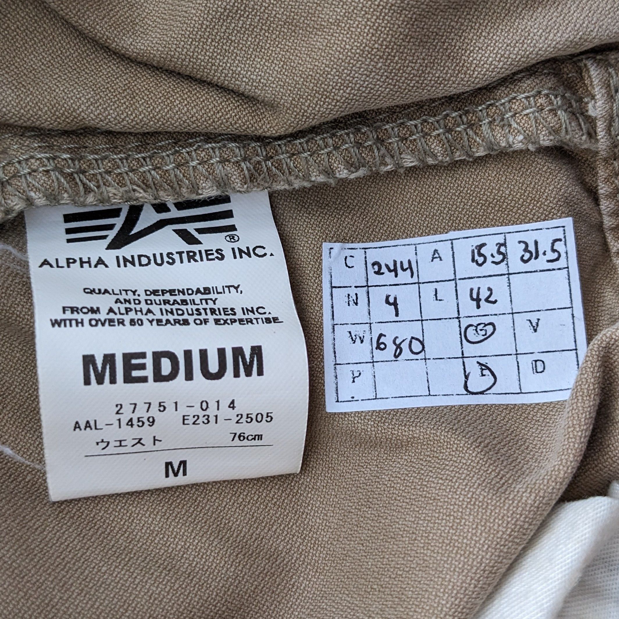 Alpha Industries Vintage ALPHA INDUSTRIES Cargo Pants Size US 31 - 10 Thumbnail