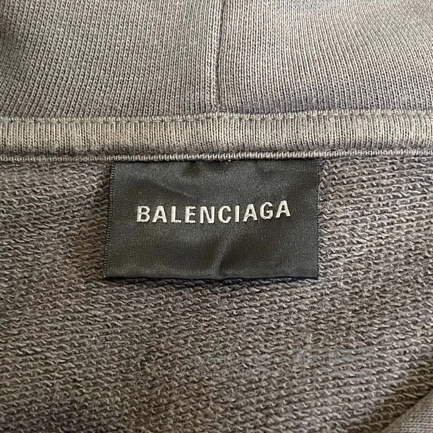 Balenciaga balenciaga gray logo hoodie sweatshirt for women. Size US S / EU 44-46 / 1 - 5 Thumbnail