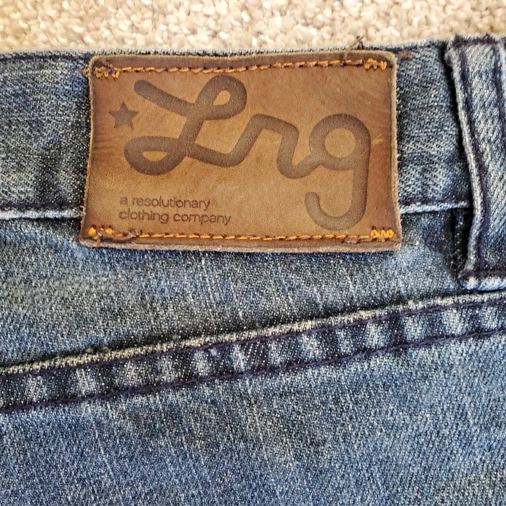 Denime LRG Mens Denim Jean Shorts Distressed 44 Blue Size US 44 / EU 60 - 4 Thumbnail