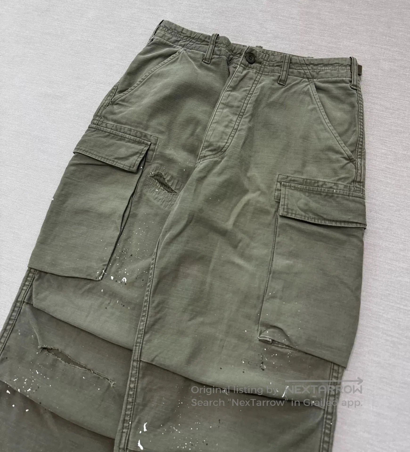 Madness vintage water-washed utility cargo pants. Size US 32 / EU 48 - 3 Thumbnail