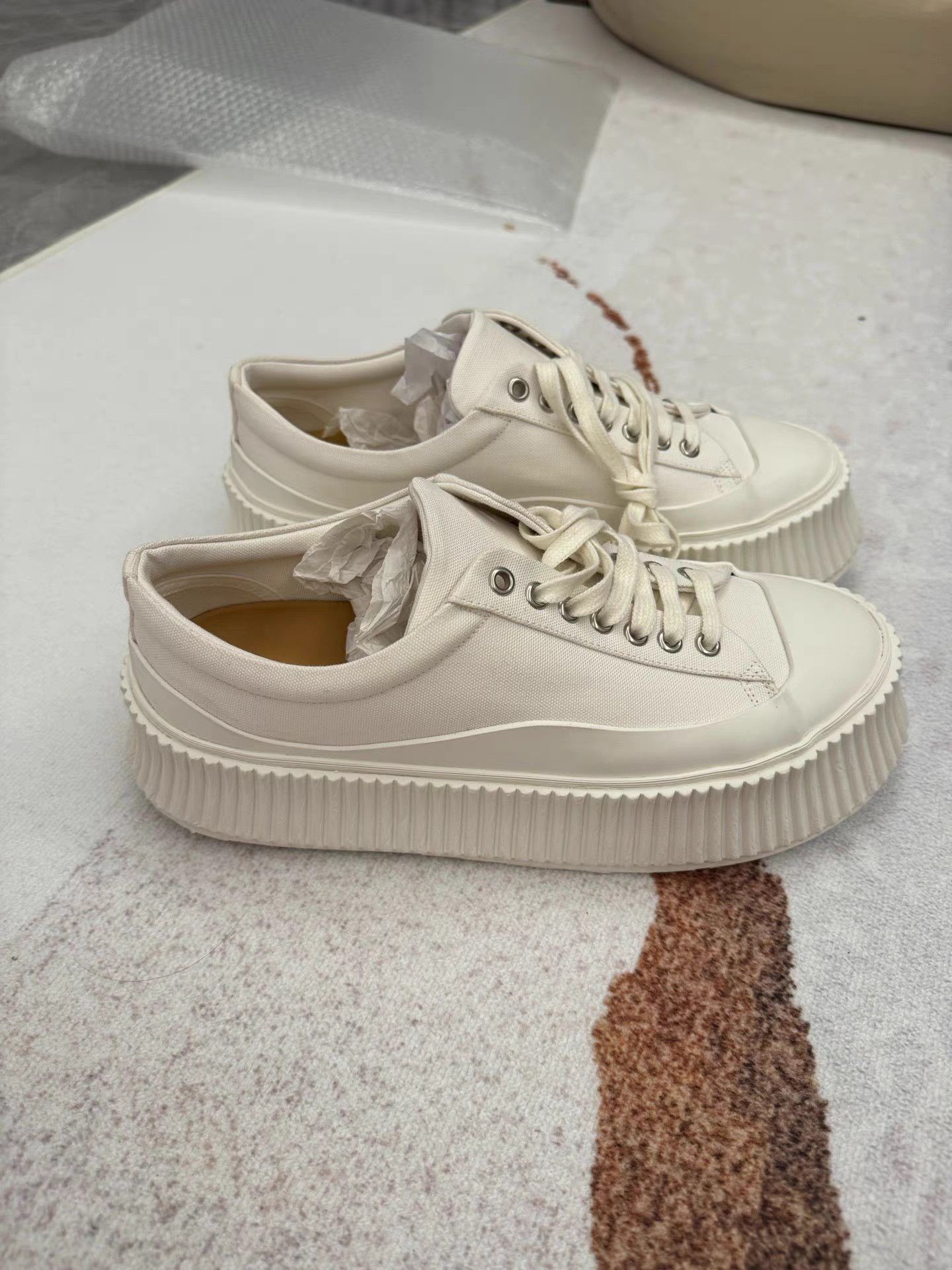 Jil Sander Jil Sander Minimalist White Sneakers K6 Size US 9 / IT 39 - 1 Thumbnail