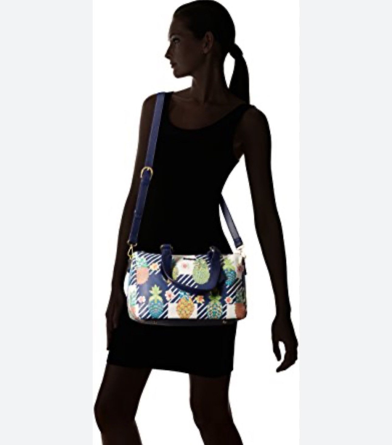 Designer Desigual borsa donna, fantasia blu su fondo bianco Size ONE SIZE - 11 Thumbnail