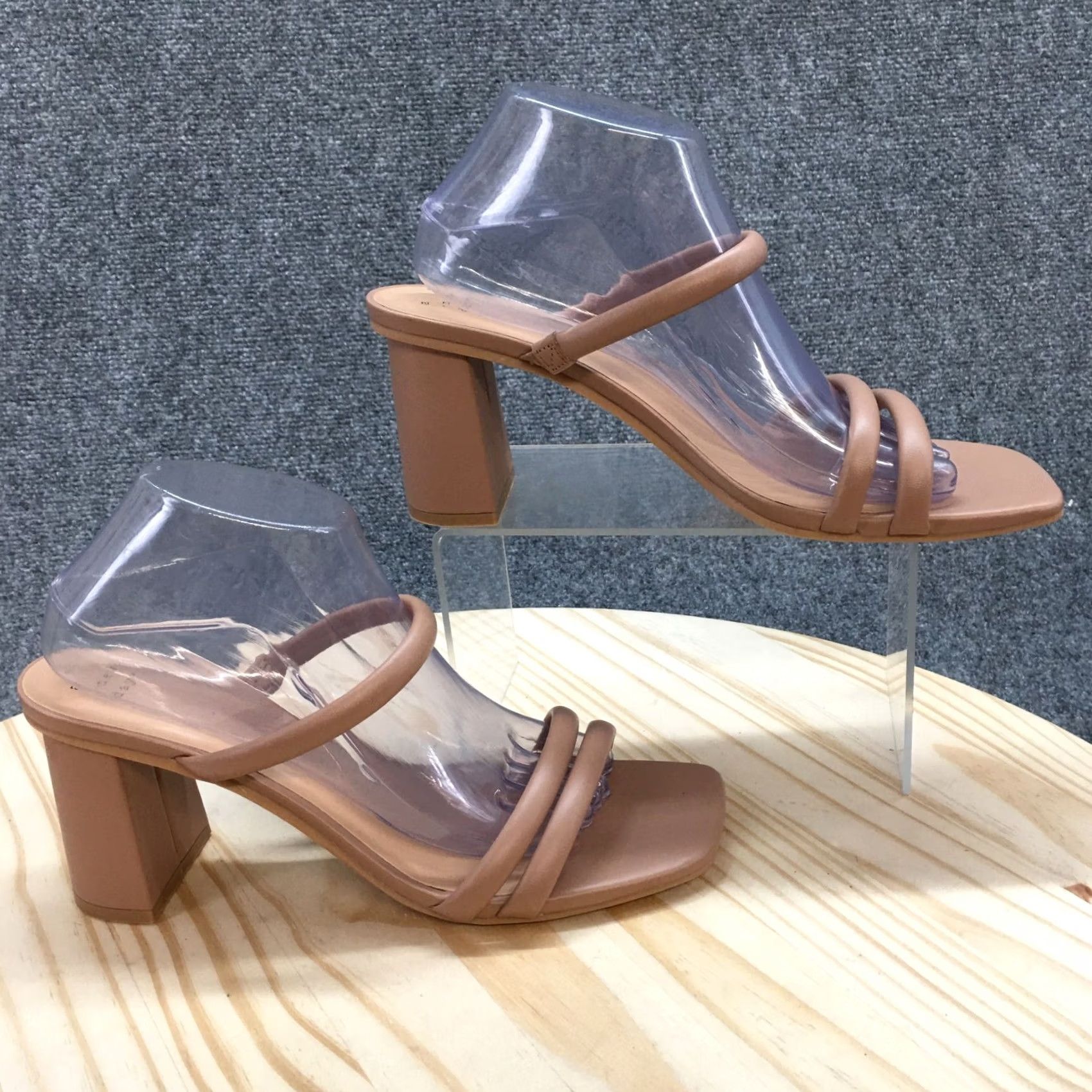 Vintage A New Day Womens 10 Mule Slides Brown Faux Leather Casual Heeled NEW Size US 10 / IT 40 - 2 Thumbnail