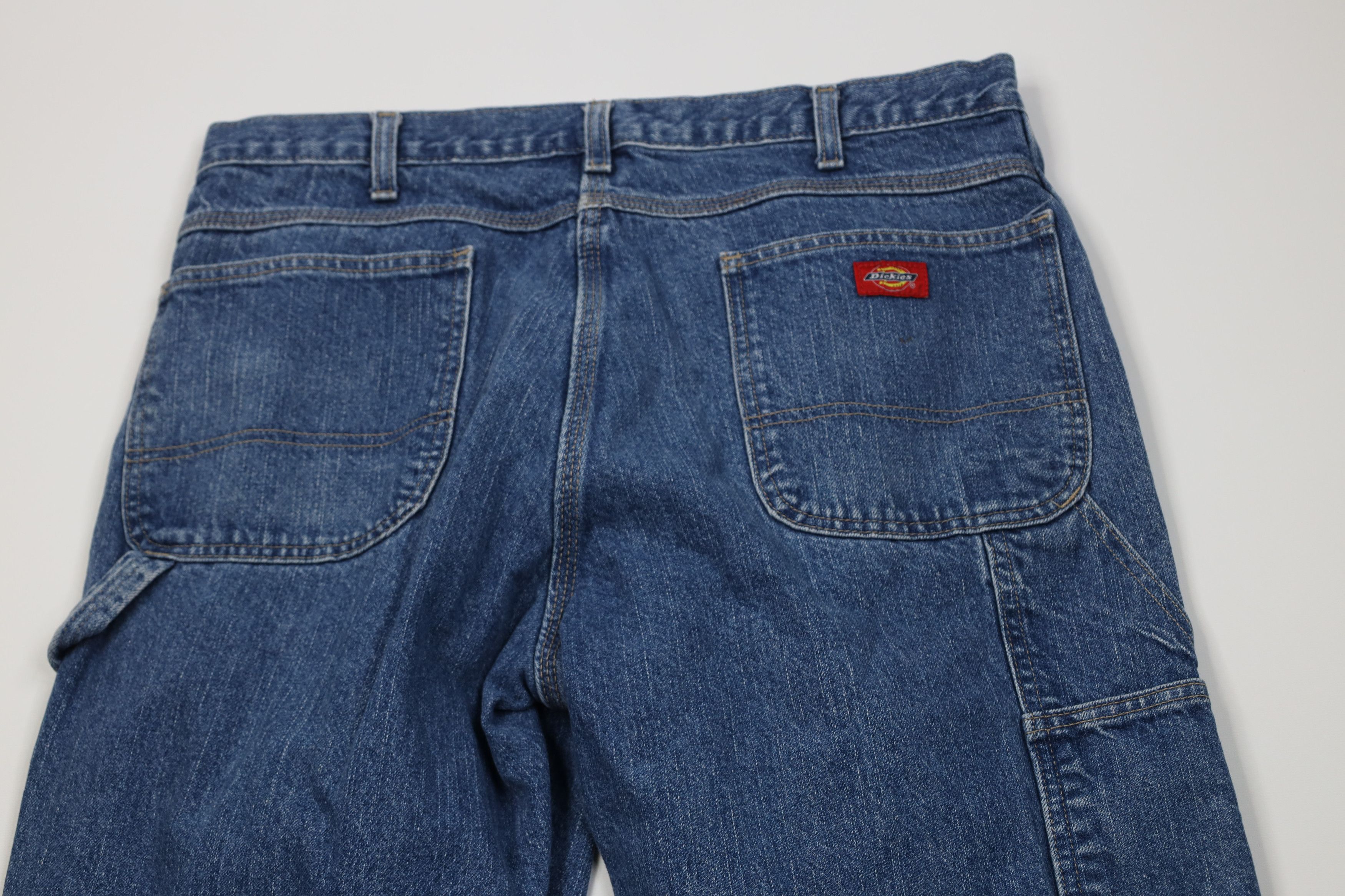 Dickies Vintage Y2K Dickies Wide Leg Dungaree Denim Jeans Workwear Size US 36 / EU 52 - 10 Thumbnail