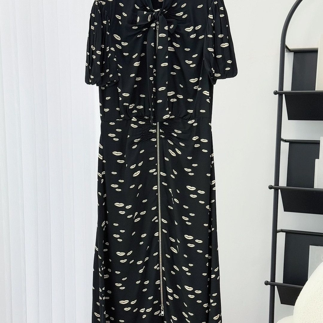 Prada Prada Lip Print Midi Dress Size IT 40 Size S / US 4 / IT 40 - 1 Thumbnail