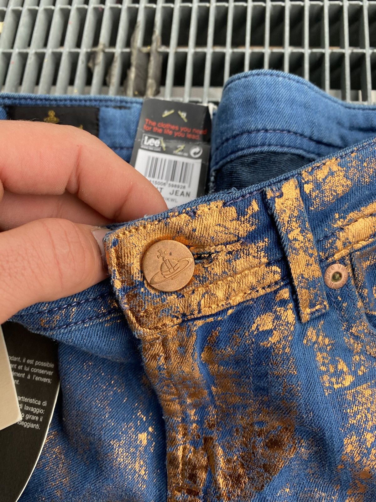 Lee × Vivienne Westwood Vivienne Westwood x Lee Overprinted New Jeans Size 26" / US 2 / IT 38 - 6 Thumbnail