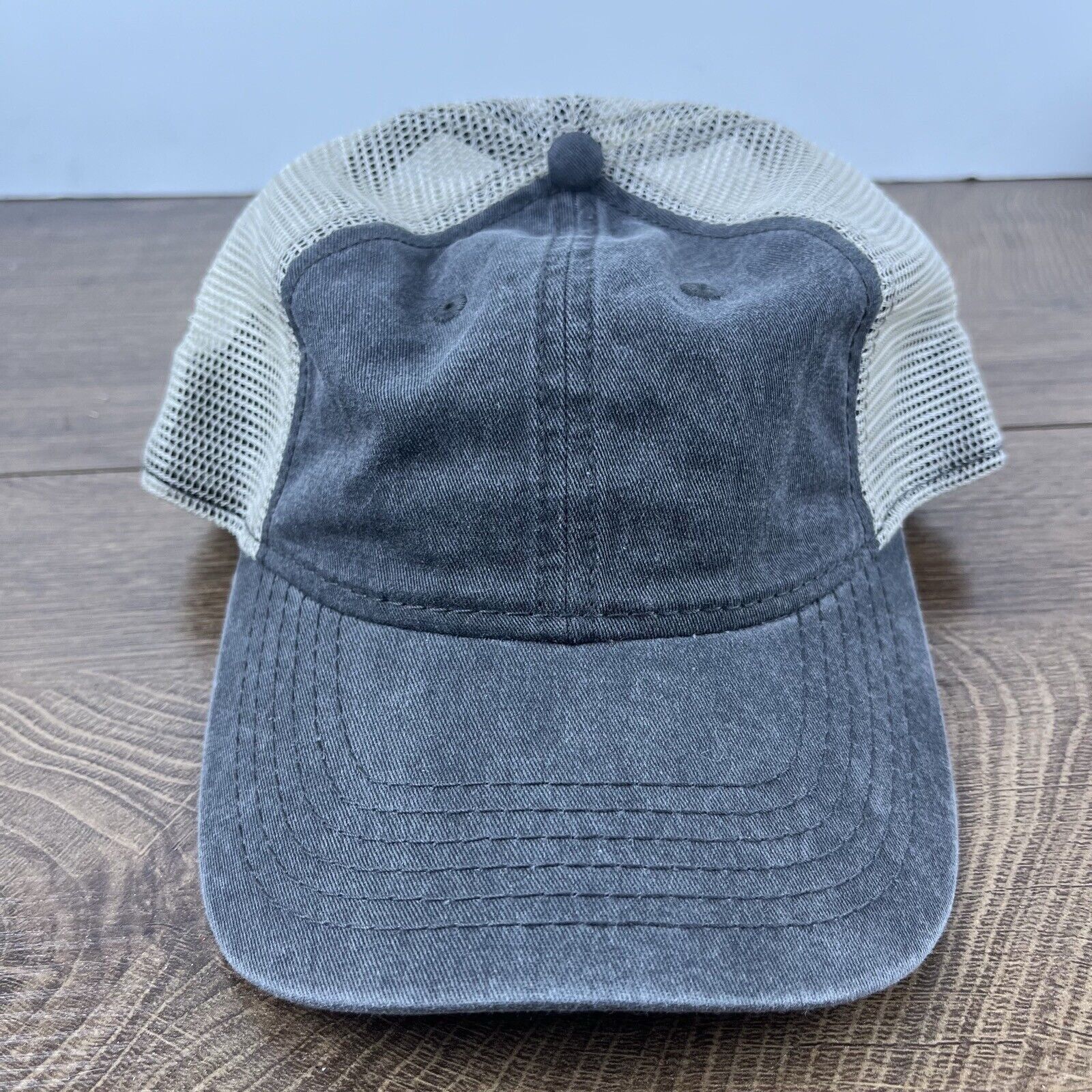 Other Plain Gray Baseball Hat Cap Snapback Hat Gray Adjustable Hat Size ONE SIZE - 1 Thumbnail