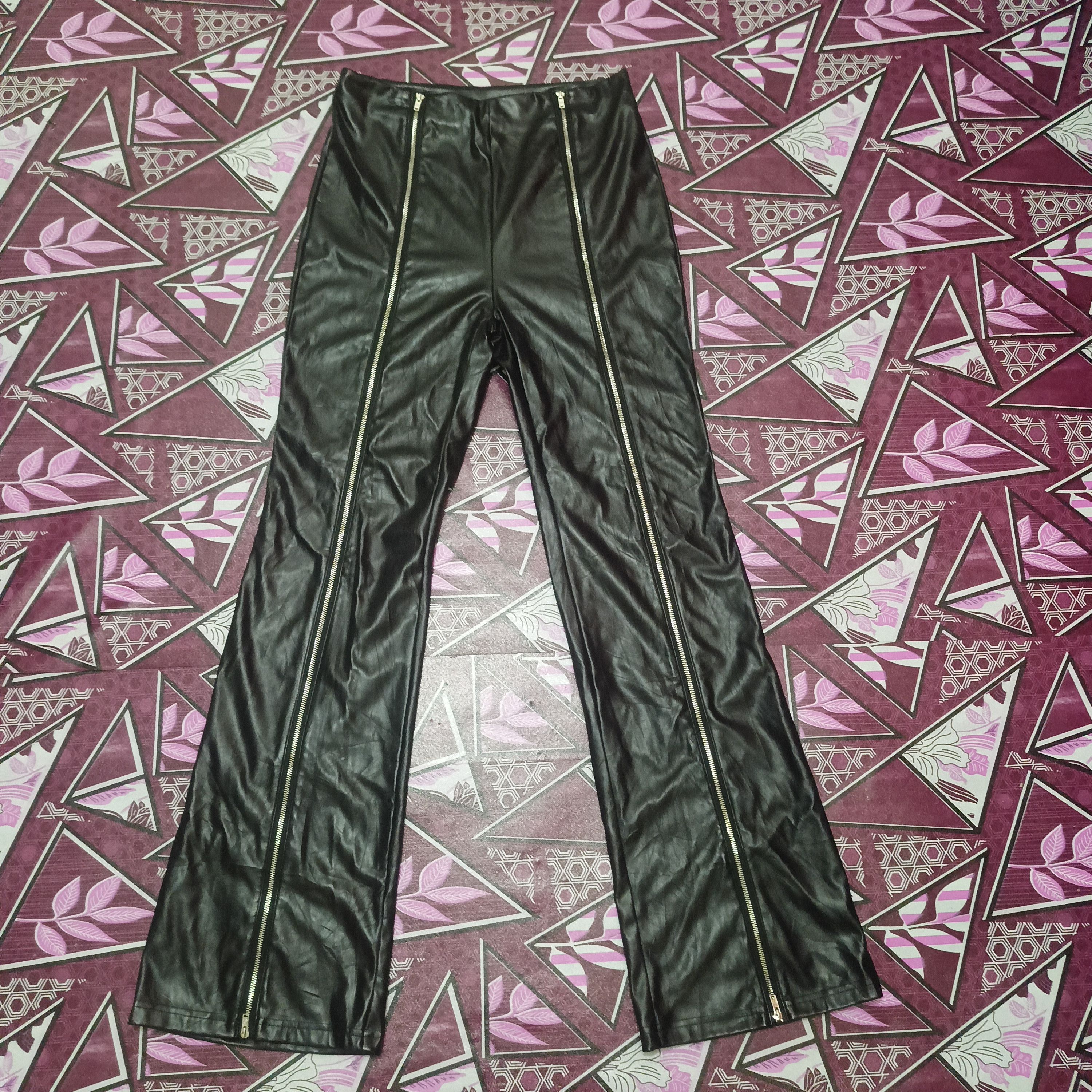 Rare PVC Leather Pants Zipper