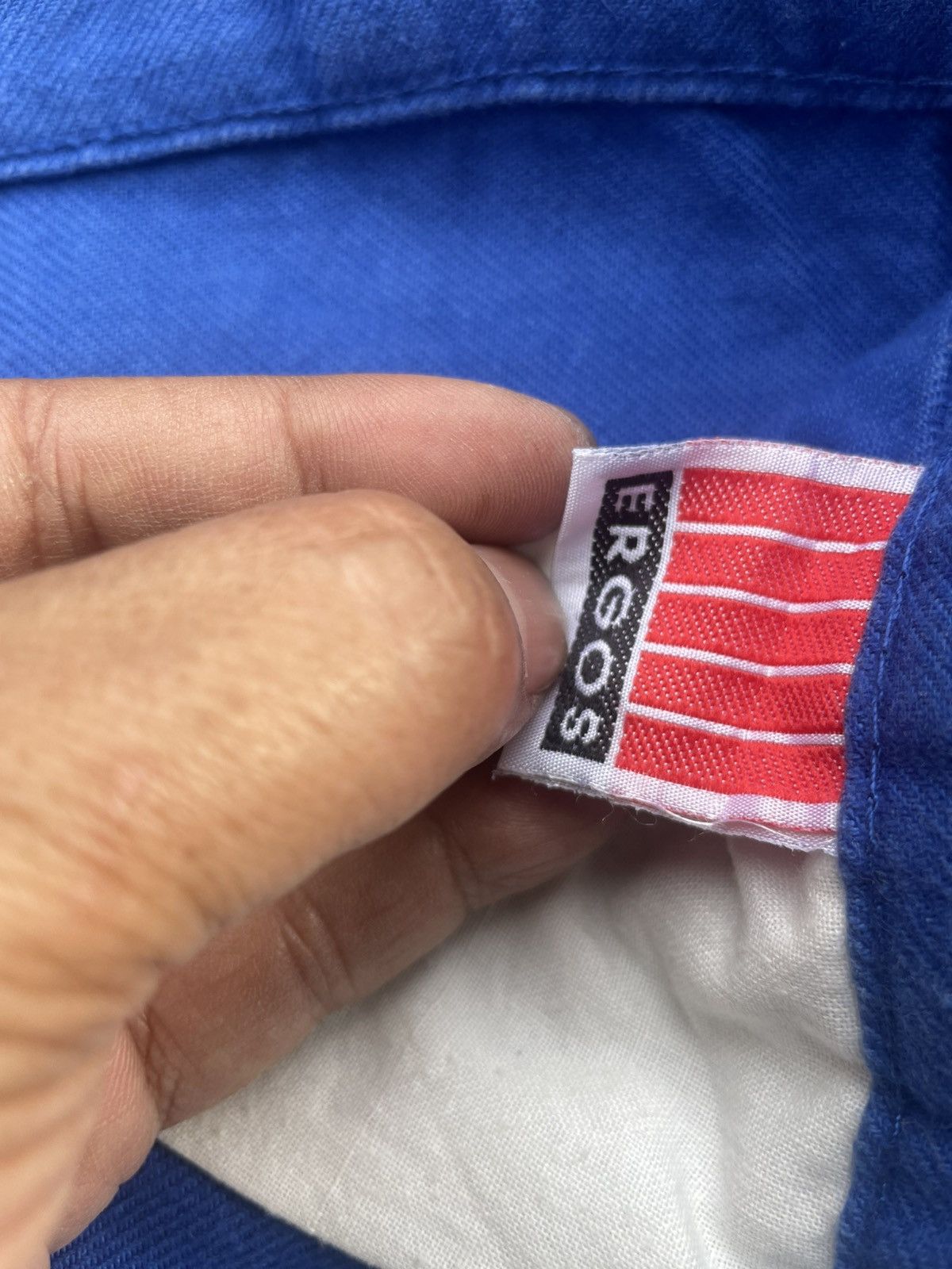 Vintage Vintage Ergos French Workwear Size US 33 - 15 Thumbnail