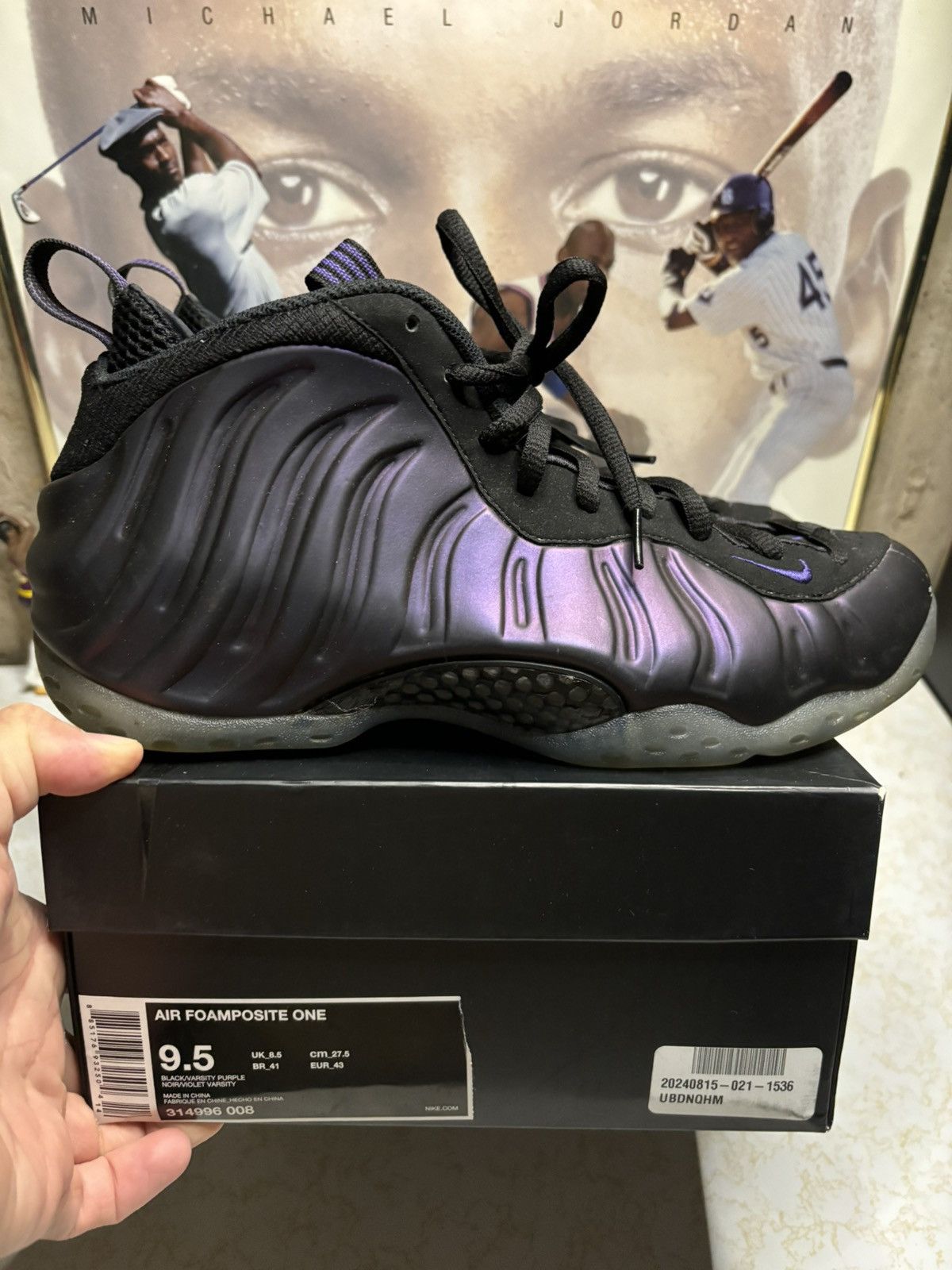 Jordan Brand Nike Foamposite ‘eggplant’ Size US 9.5 / EU 42-43 - 1 Thumbnail
