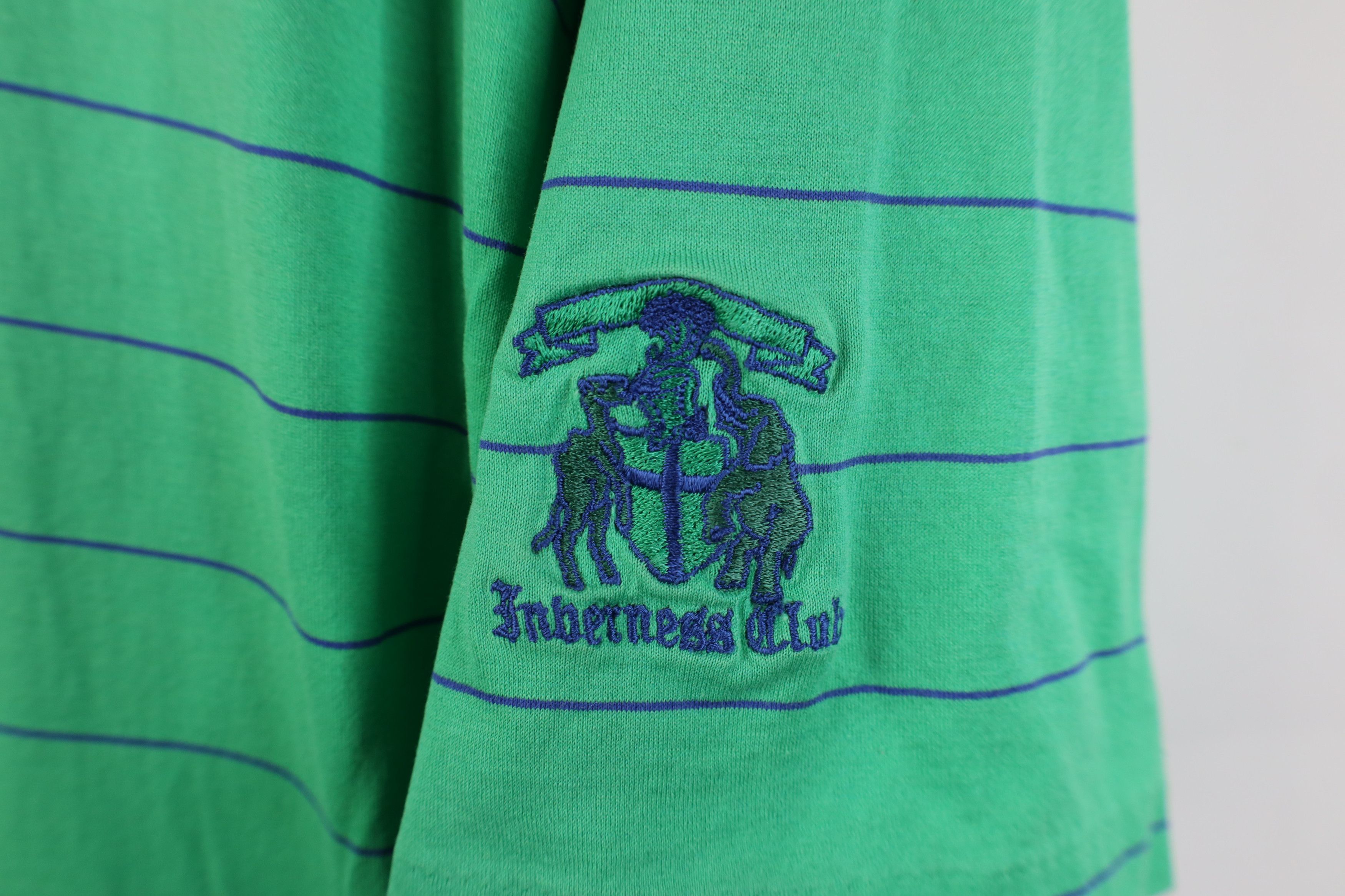Ralph Lauren Vintage Polo Golf Ralph Lauren Striped Golfing Polo Green Size US XL / EU 56 / 4 - 4 Thumbnail