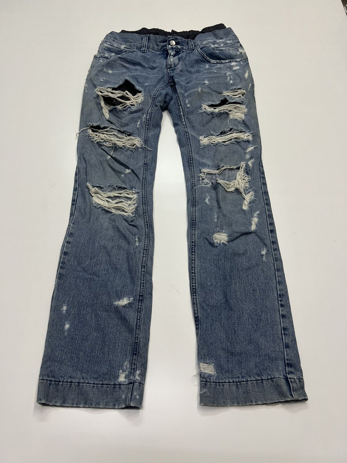Dolce & Gabbana Insane🔥Dolce & Gabbana Distress Design Denim Size 34 Size US 34 / EU 50 - 2 Thumbnail