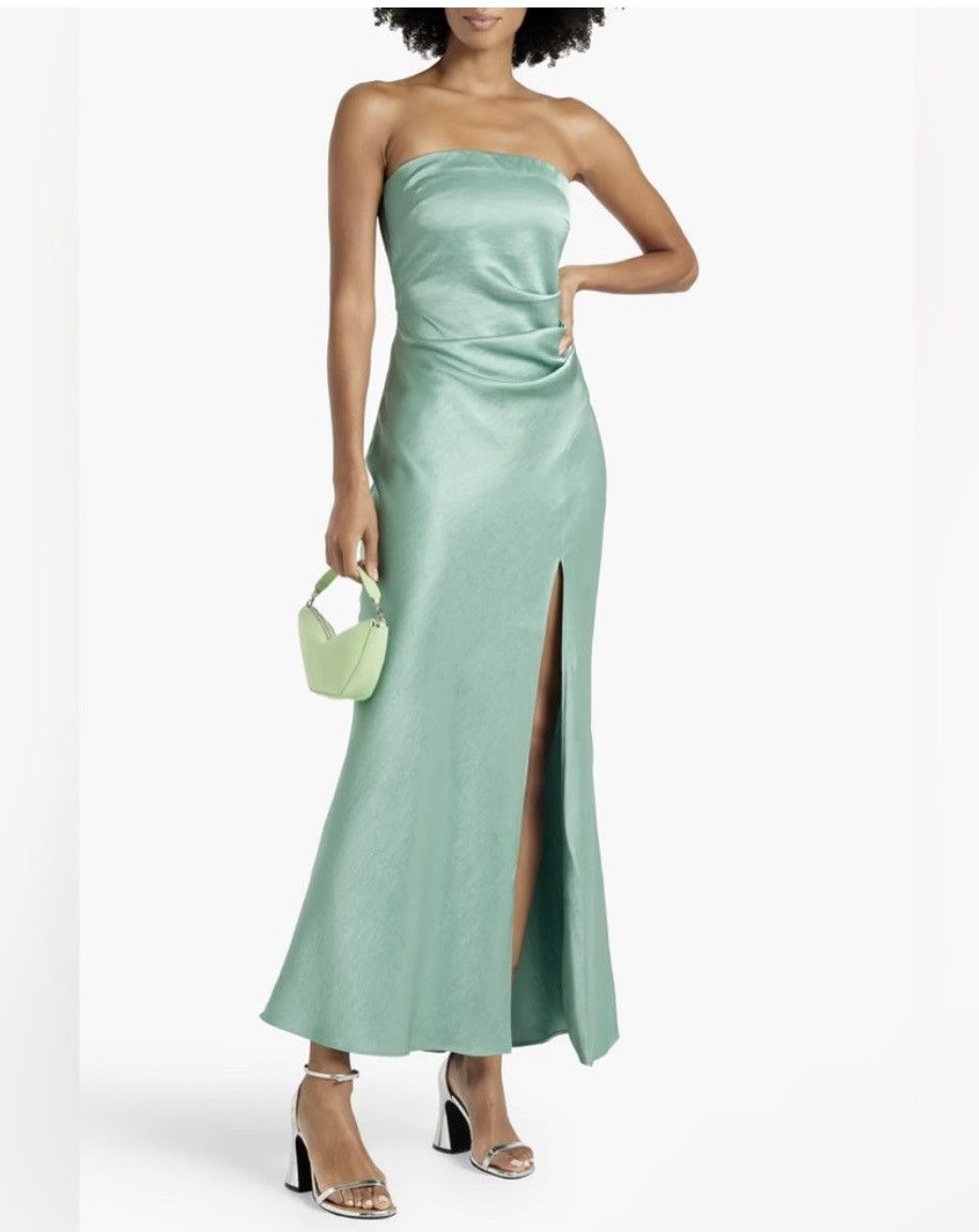 BEC + BRIDGE BEC & BRIDGE Symone strapless draped satin-crepe maxi dress Size M / US 6-8 / IT 42-44 - 3 Thumbnail