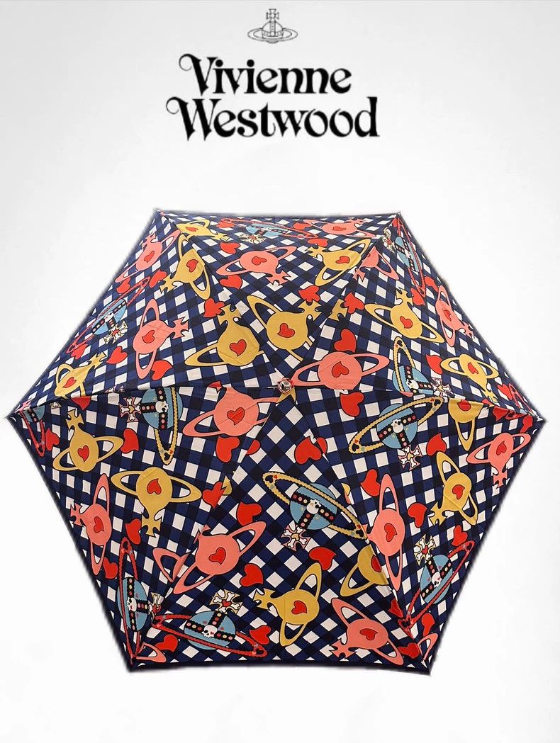 Vivienne Westwood Vivienne Westwood Saturn love checkered vintage bamboo han Size ONE SIZE - 2 Thumbnail