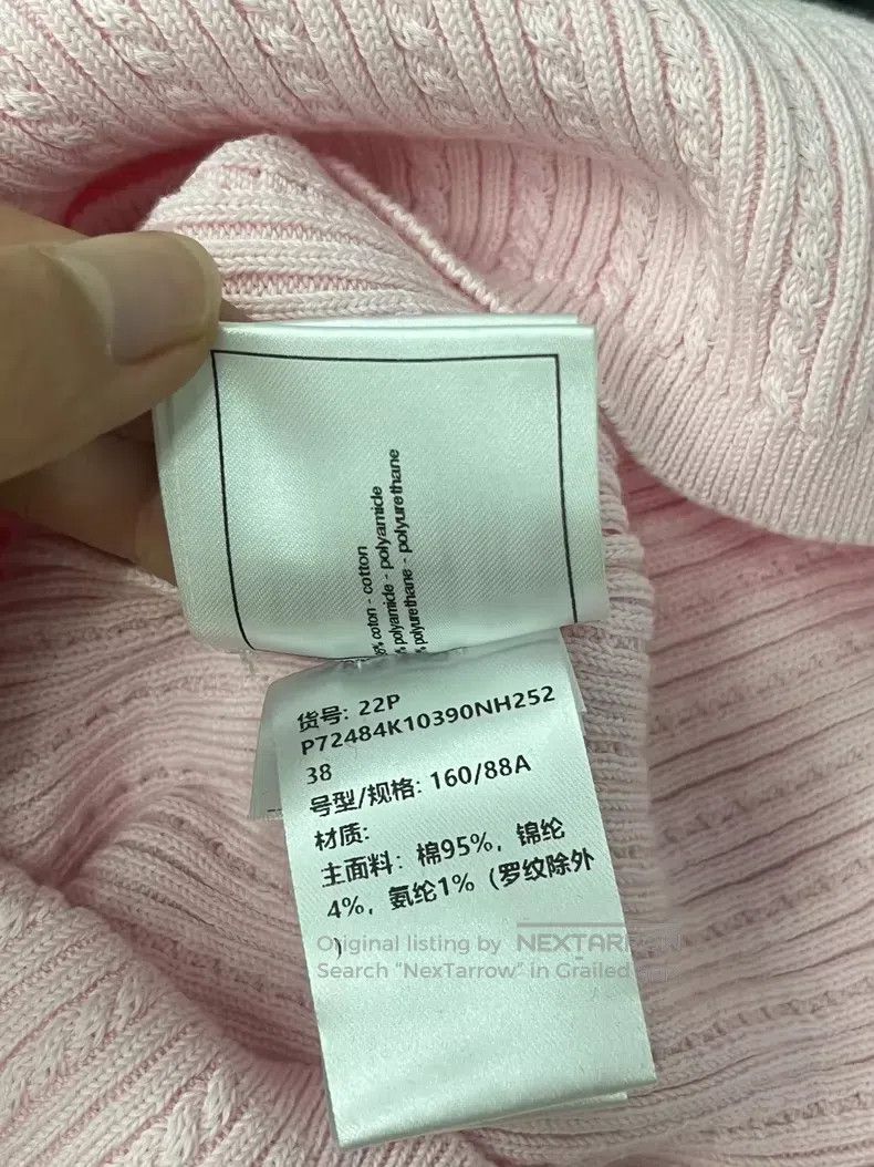 Chanel Chanel Pink knitted short sleeves Size XS / US 0-2 / IT 36-38 - 6 Thumbnail