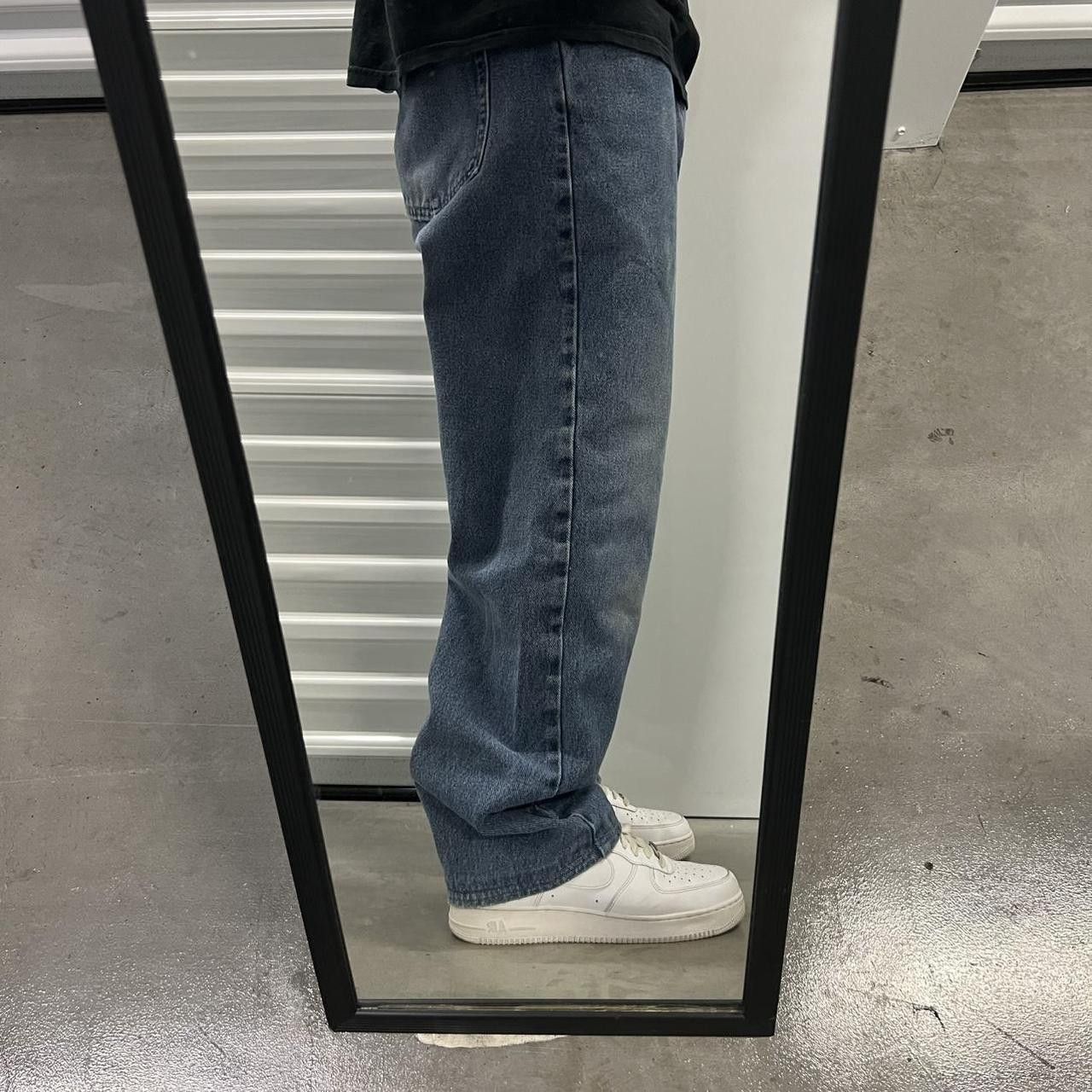 Vintage Crazy Vintage Y2K/2000s Baggy Skater Essential Workwear Medium Wash Blue Denim Jeans! Size US 36 / EU 52 - 2 Thumbnail