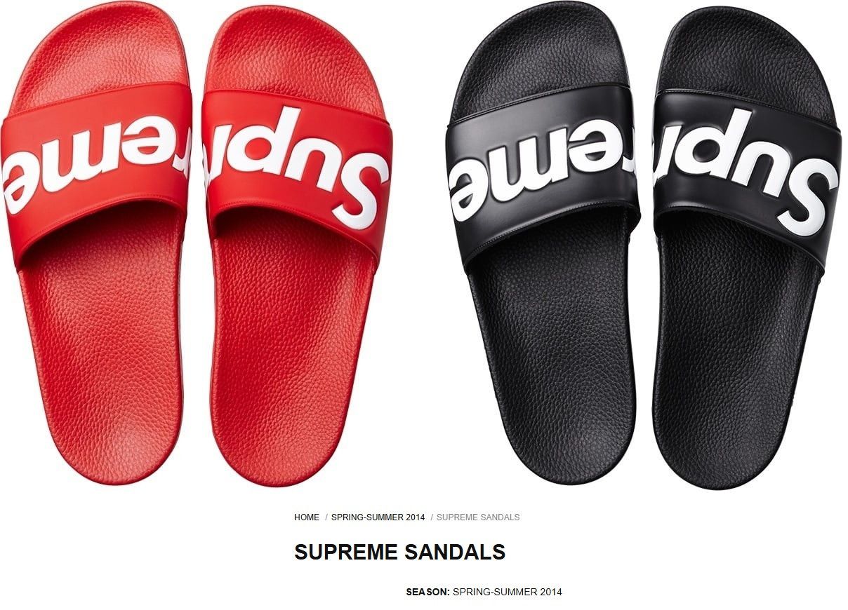 Supreme Supreme 14SS Slides Red Size US 9 / EU 42 - 8 Thumbnail
