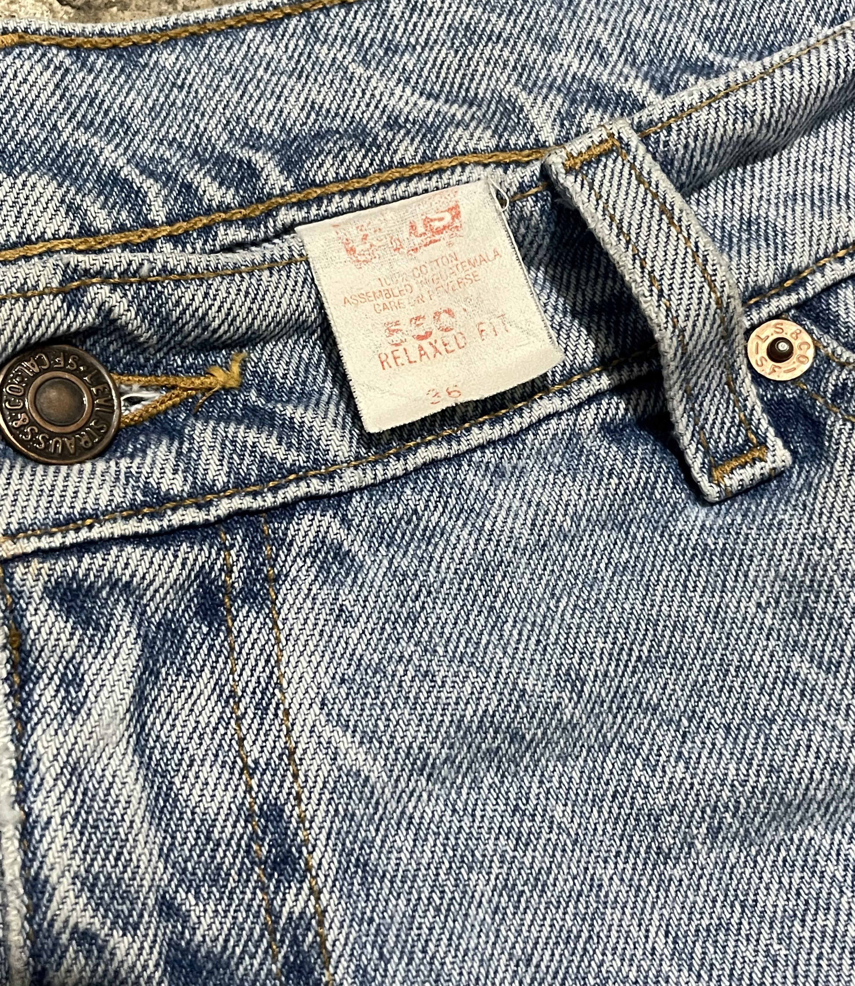 Levi's × Levi's Vintage Clothing × Vintage Levis Orange Tab Jorts Size US 35 - 3 Thumbnail