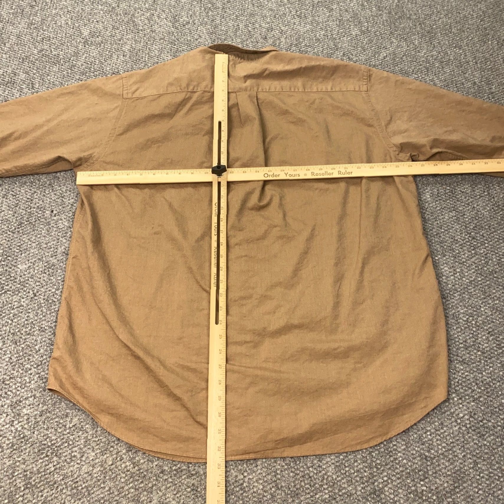 Nautica VINTAGE Nautica Shirt Mens 17.5 Brown Oxford Button-Down Long Sleeve 100% Cotton Size 17.5 Regular Mens Size US XL / EU 56 / 4 - 7 Thumbnail