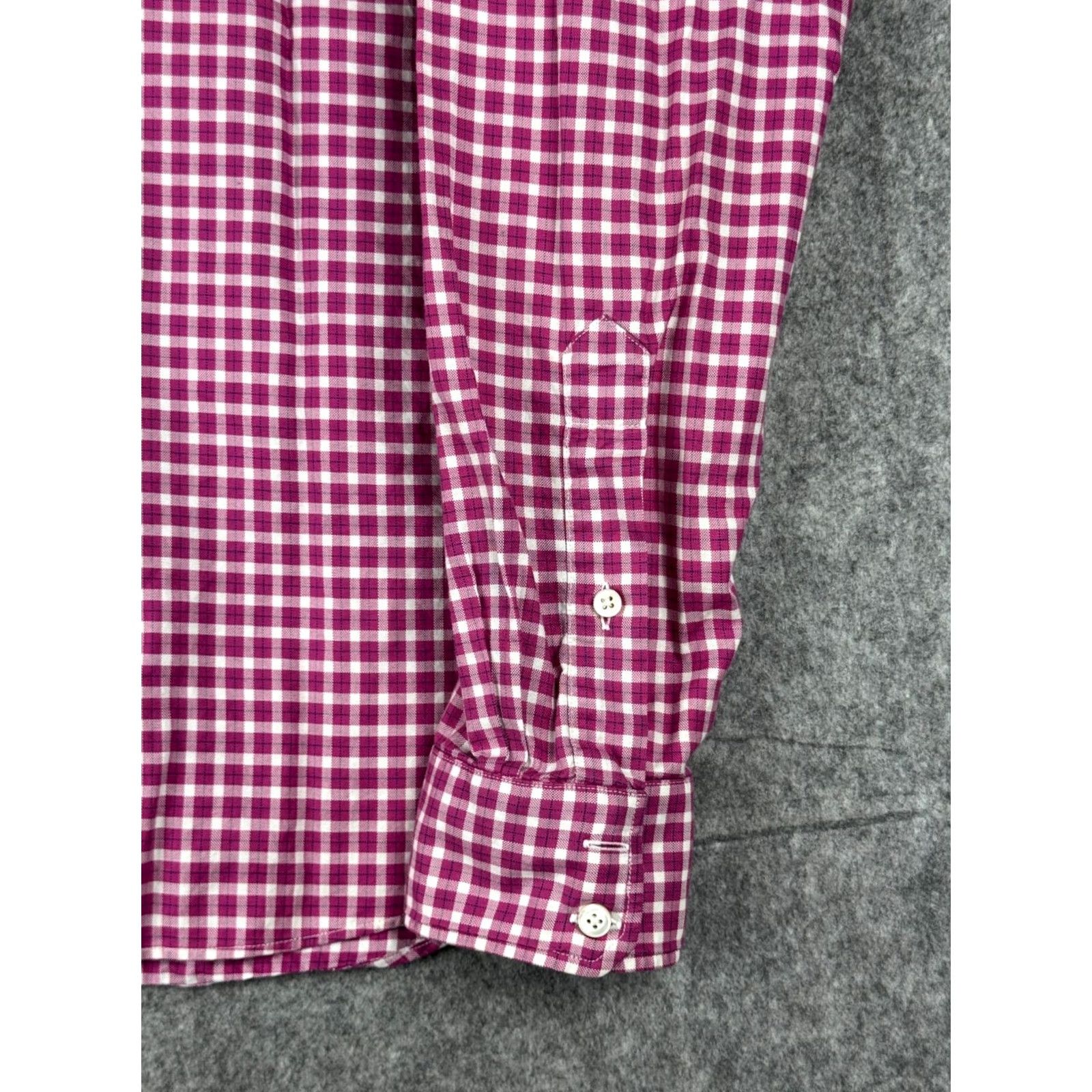 Taylor Stitch Taylor Stitch Flannel Shirt Men's XL Pink White Button-Up Mid Weight Cotton Size US XL / EU 56 / 4 - 4 Thumbnail