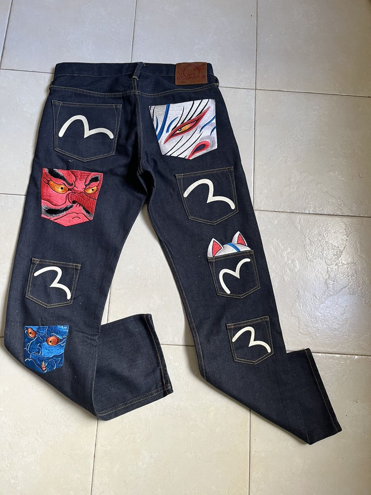 Evisu Evisu denim diacock slevedge jeans sz 34 Size US 34 / EU 50 - 2 Thumbnail