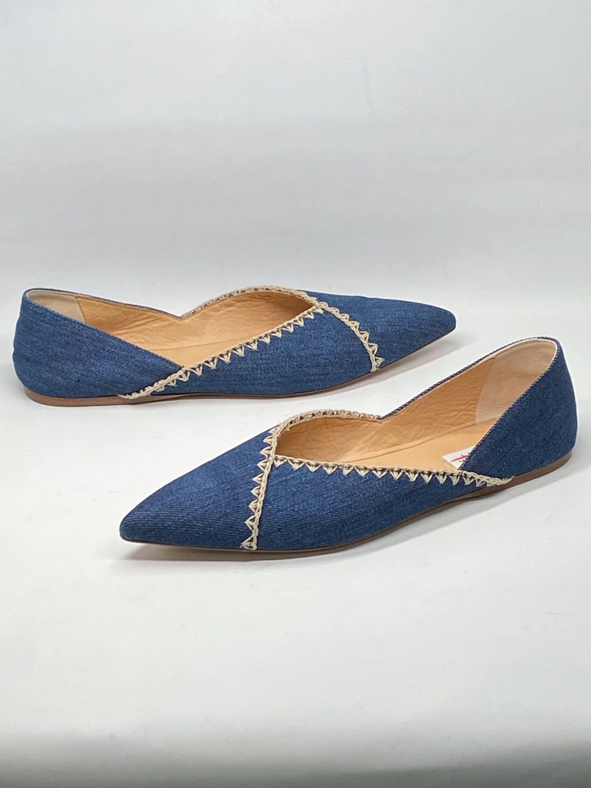 Gabriela Hearst Gabriela Hearst Avner Denim Stitch Ballerina Flats size 38 Size US 8 / IT 38 - 5 Thumbnail