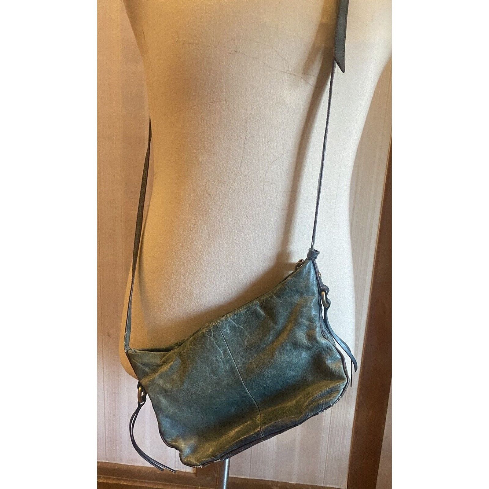 Hobo Hobo Leather Shoulder Purse Women’s Blue Adjustable Size ONE SIZE - 6 Thumbnail