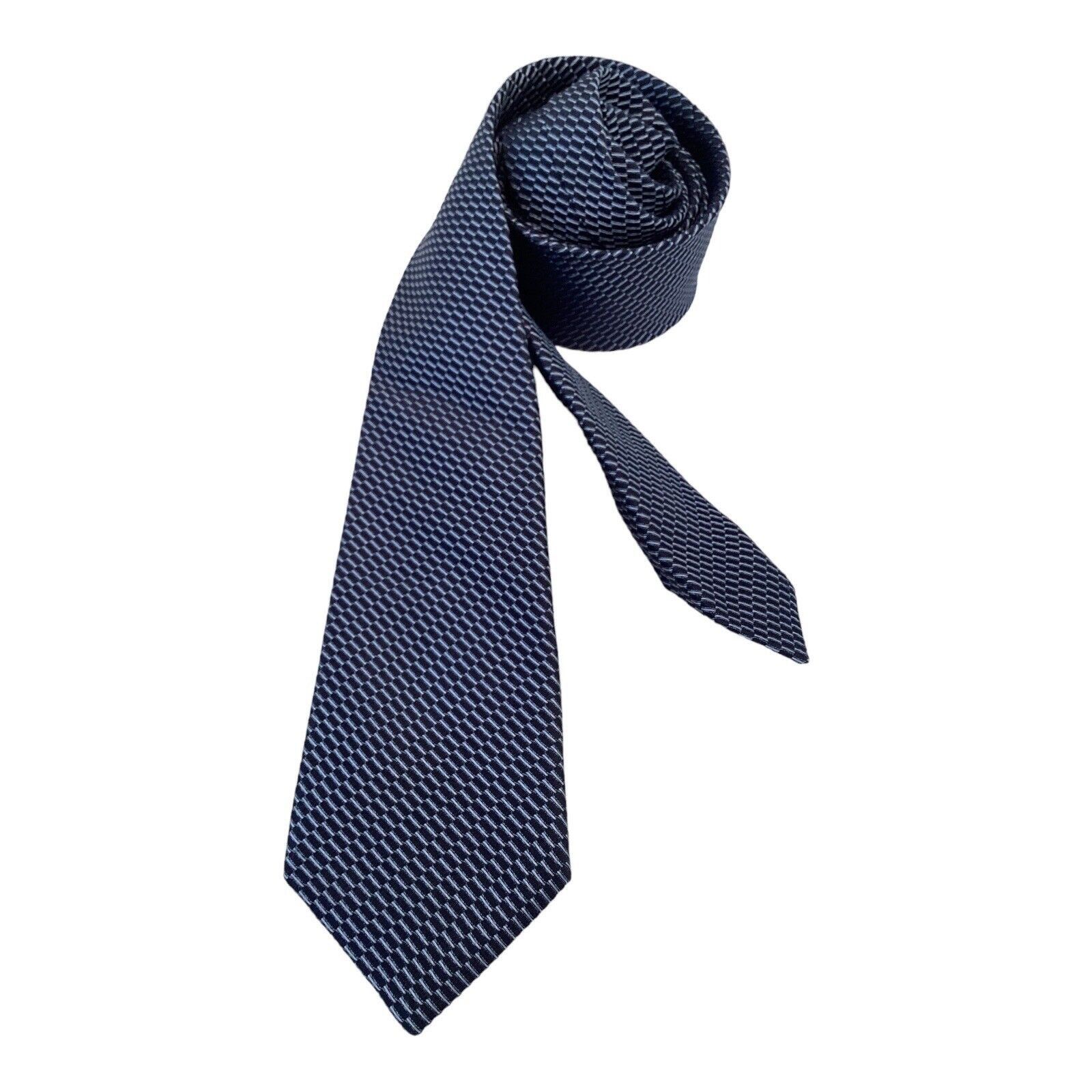 Theory THEORY Blue Striped Luxury Designer Silk Tie Hand Made In U Size ONE SIZE - 1 Thumbnail