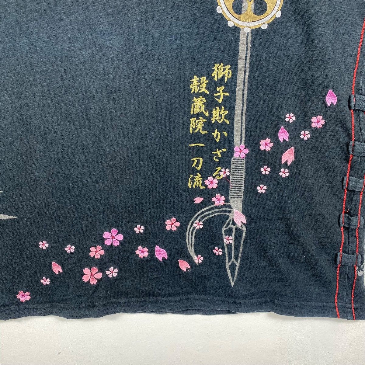 Japanese Brand Japanese Brand Tiger With Sakura Flower Spirit Long Sleeve Size US M / EU 48-50 / 2 - 2 Thumbnail