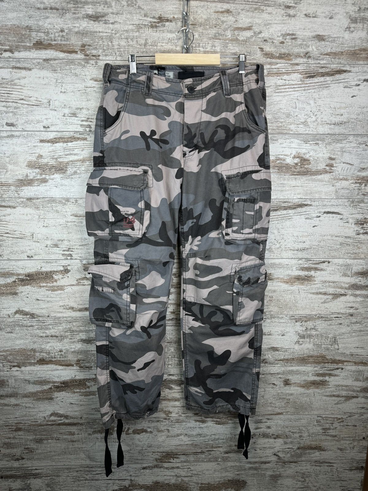Vintage Mens Vintage Surplus Cargo baggy pants y2k rare Japanese Size US 34 / EU 50 - 1 Thumbnail