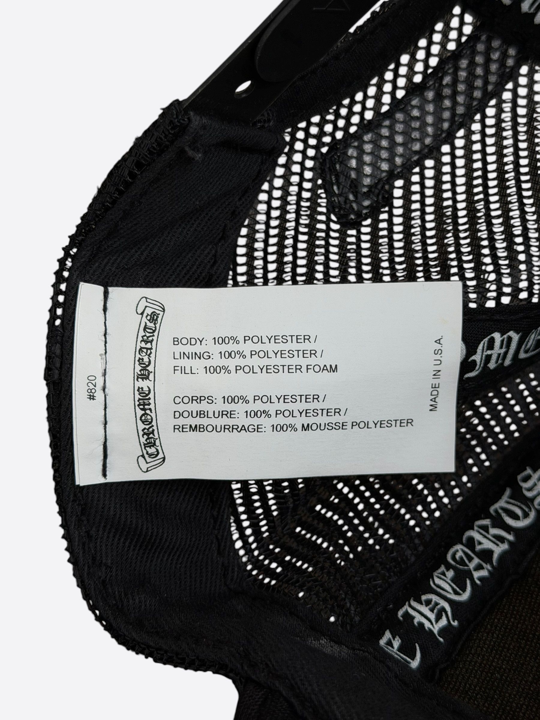 Chrome Hearts Chrome Hearts Black Multicolor Cross Trucker Hat Size ONE SIZE - 5 Thumbnail