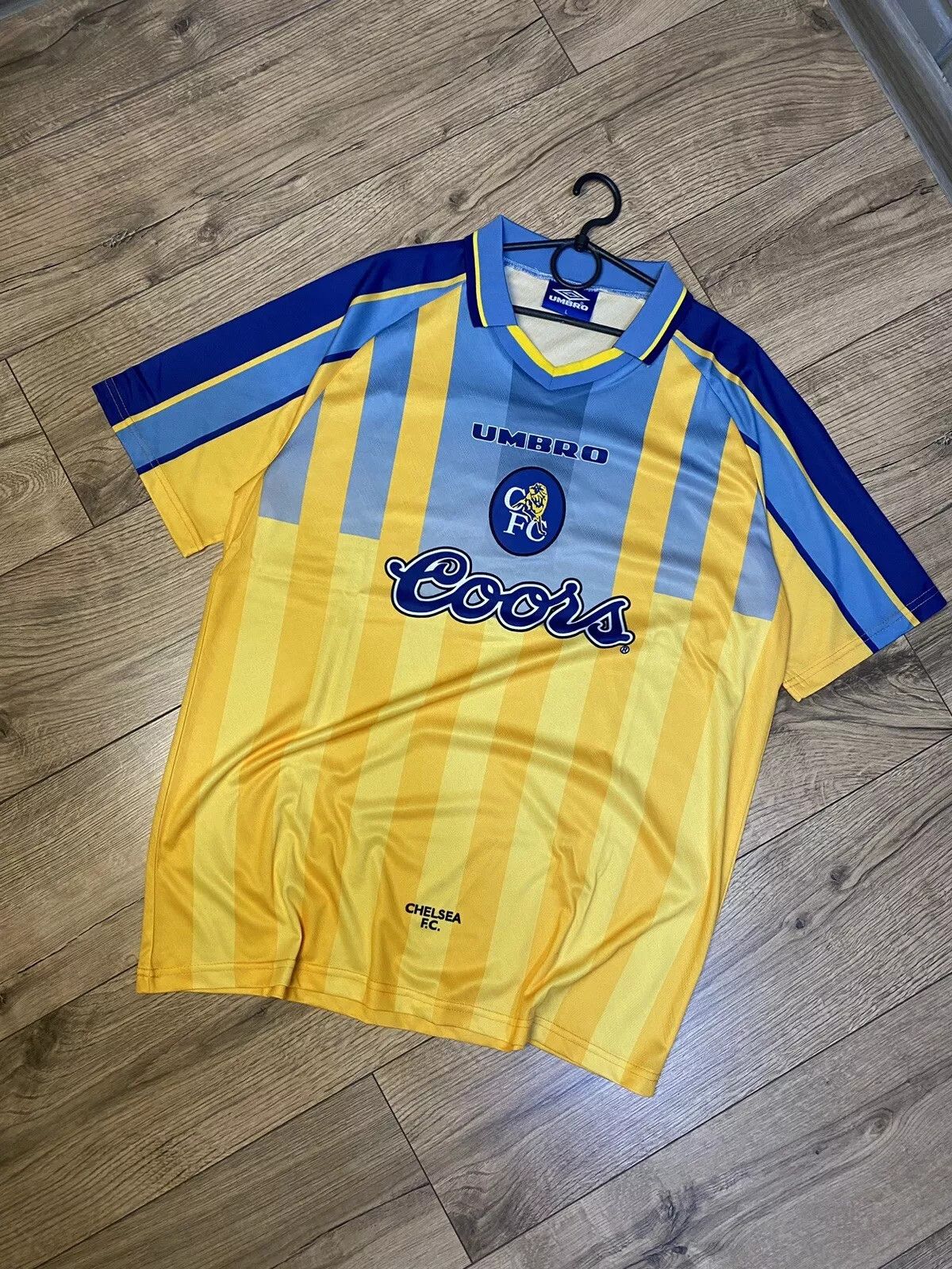 Umbro Umbro Vintage CHELSEA 96/97 AWAY FOOTBALL SHIRT Size US L / EU 52-54 / 3 - 1 Thumbnail