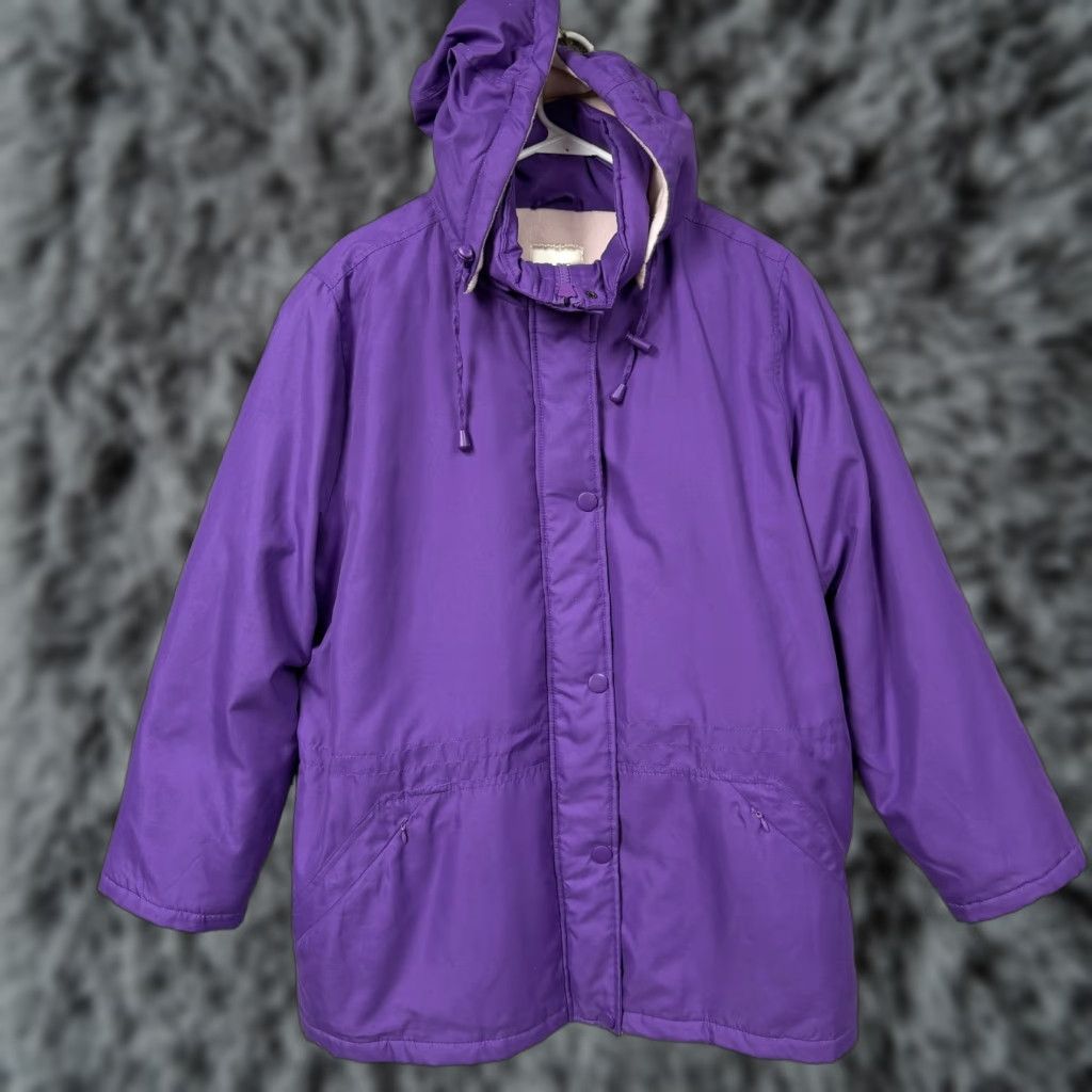 Blair Blair Jacket Womens L Purple Hooded Insulated Parka Winter Outdoor Cabincore Casual Size L / US 10 / IT 46 - 1 Thumbnail