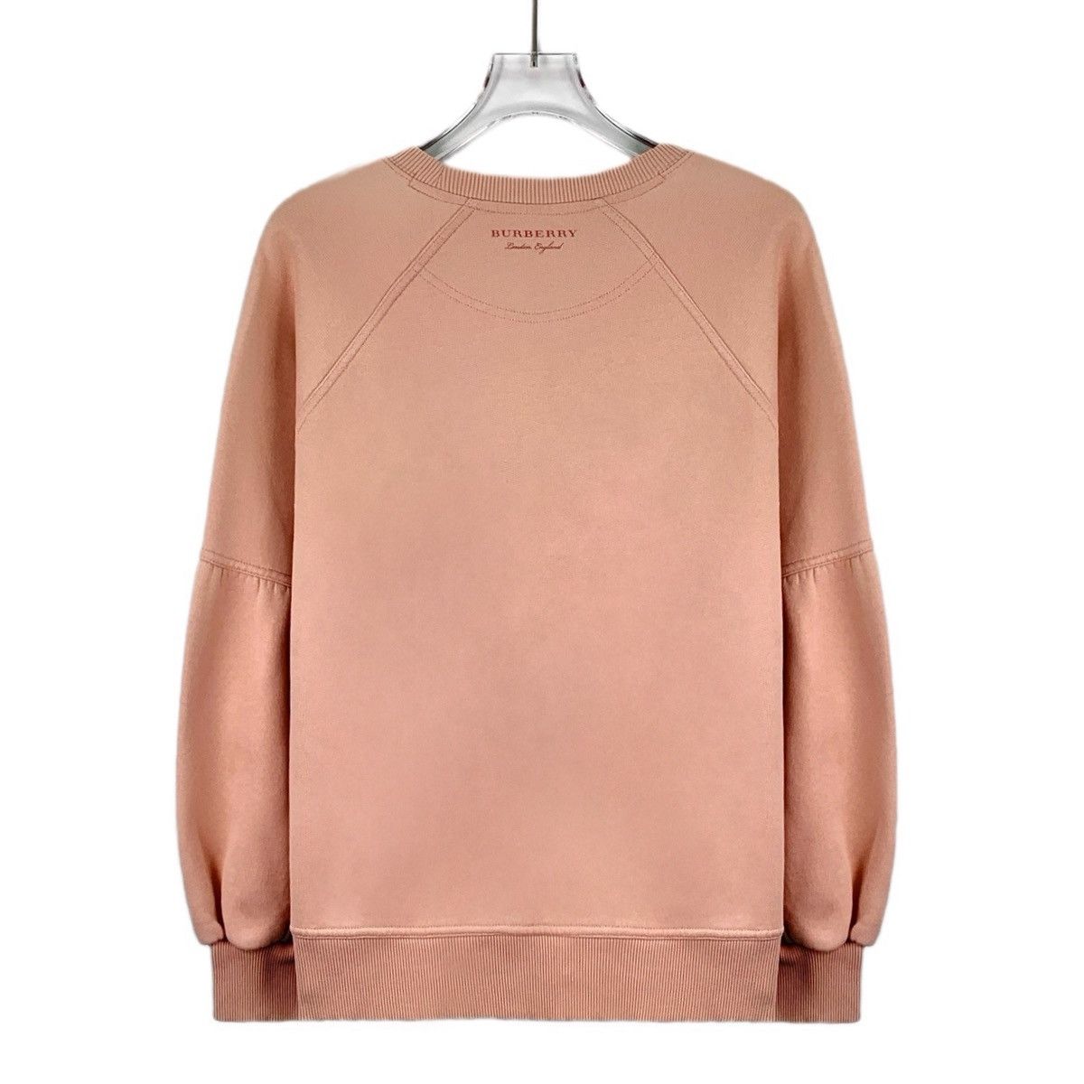 Burberry Burberry Lotus Pink Logo Letter Long Sleeve Sweatshirt K26WX Size M / US 6-8 / IT 42-44 - 2 Thumbnail