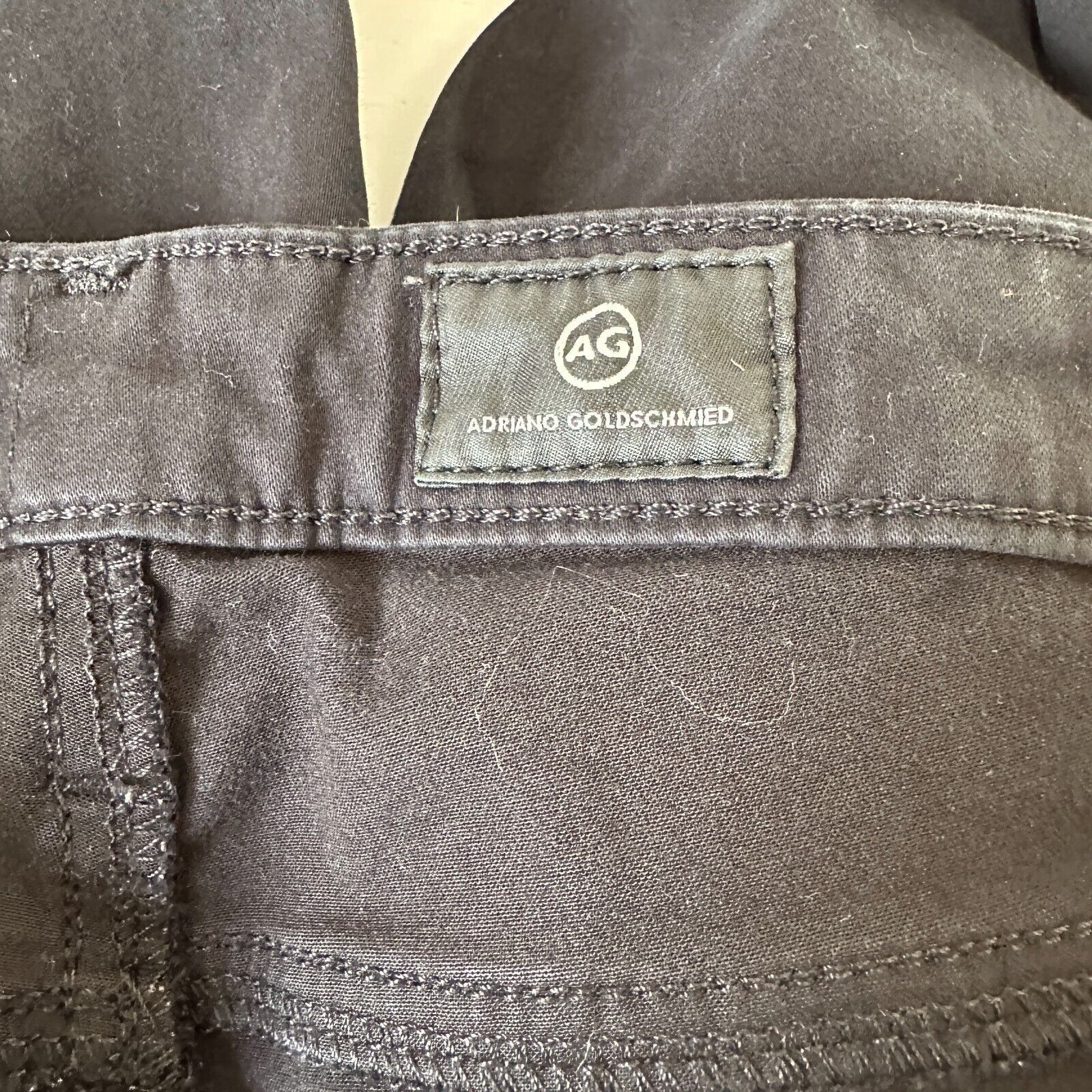 AG Adriano Goldschmied Adriano Goldschmeid Black Ankle Mid Rise Skinny Jeans 27 Size 27" / US 4 / IT 40 - 8 Thumbnail