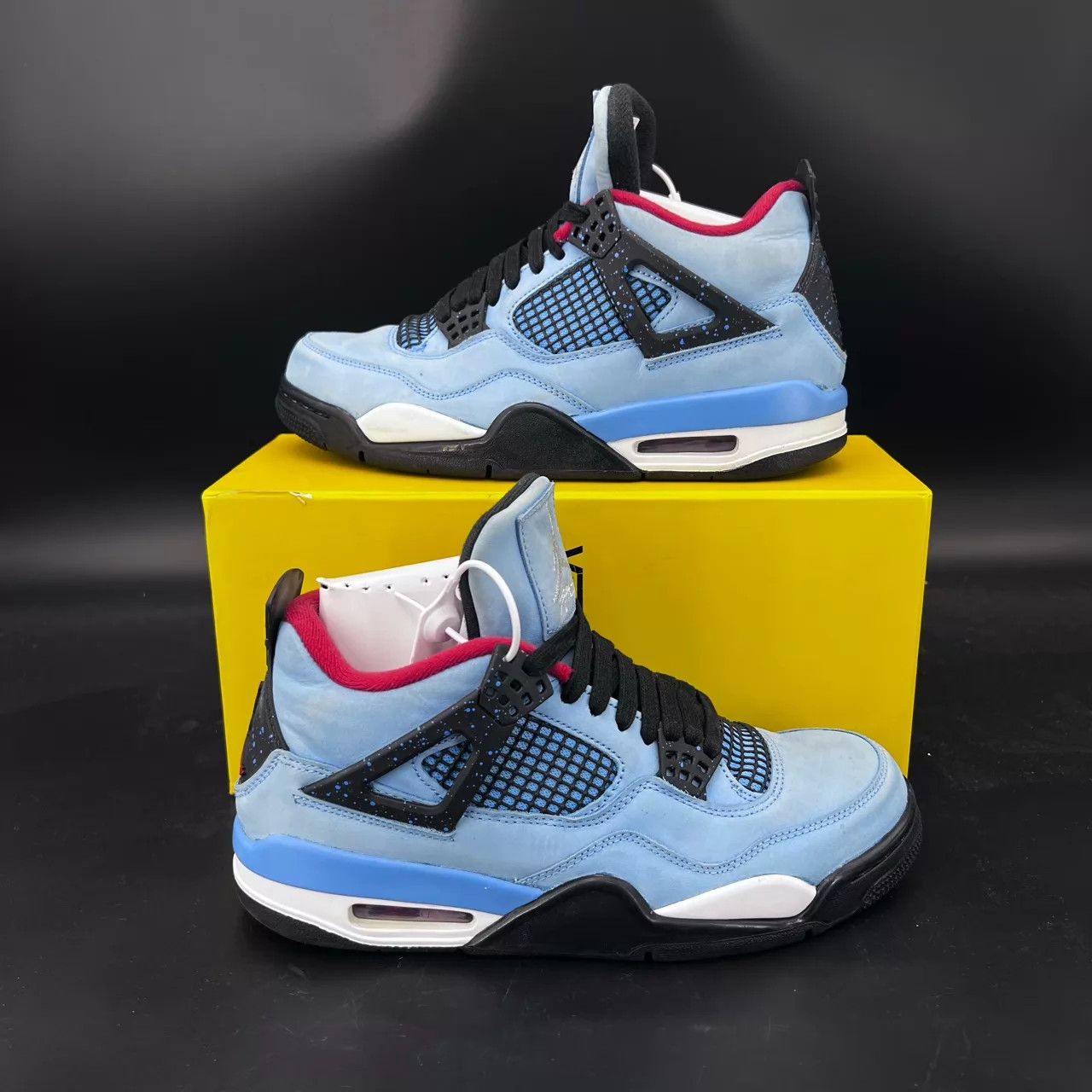 Nike Jordan 4 TS Blue Suede 41 2W, Like New CH2027 Size US 8 / EU 41 - 3 Thumbnail